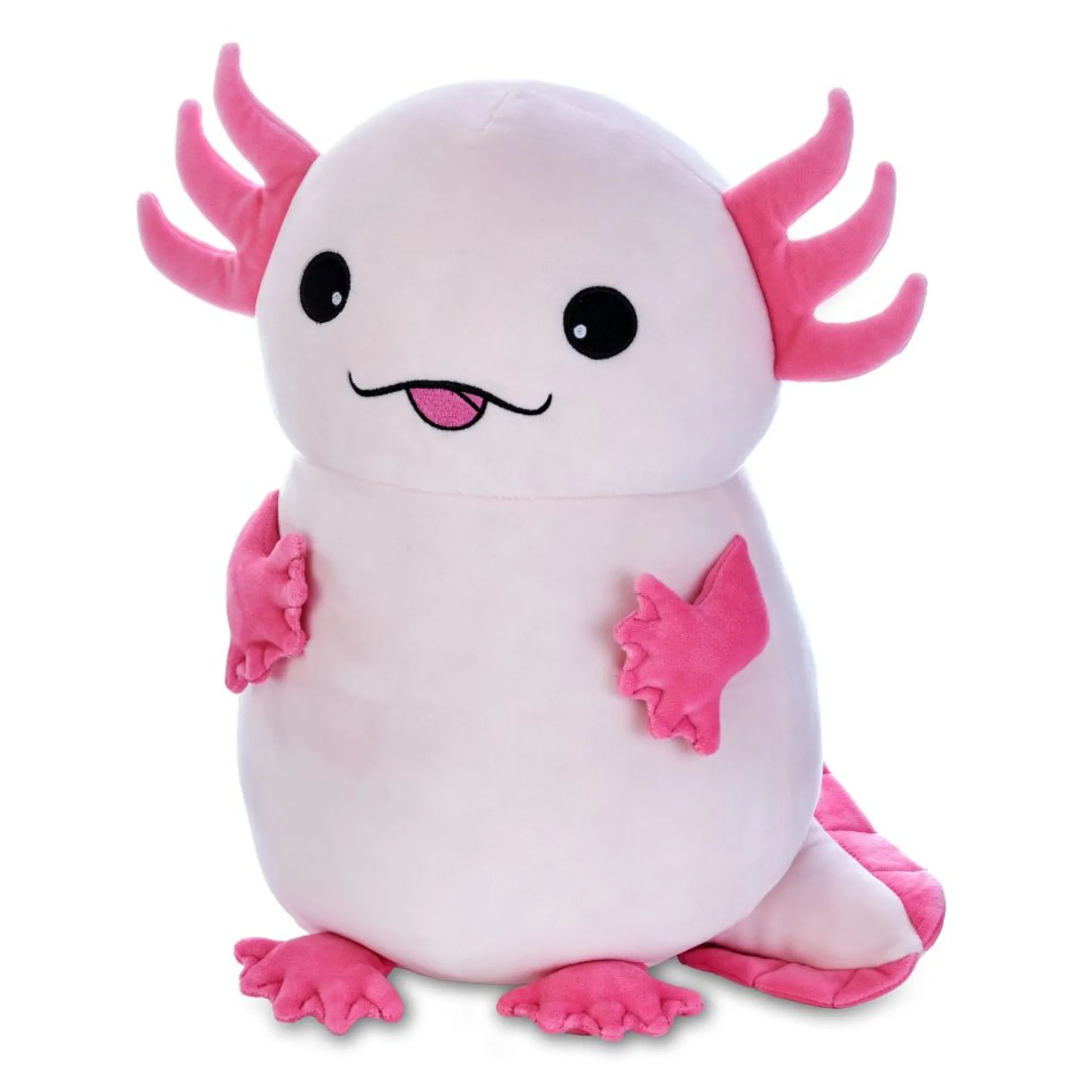 Kobioto Axolotl 12 inch Supersoft Plush - Vibrant Pink