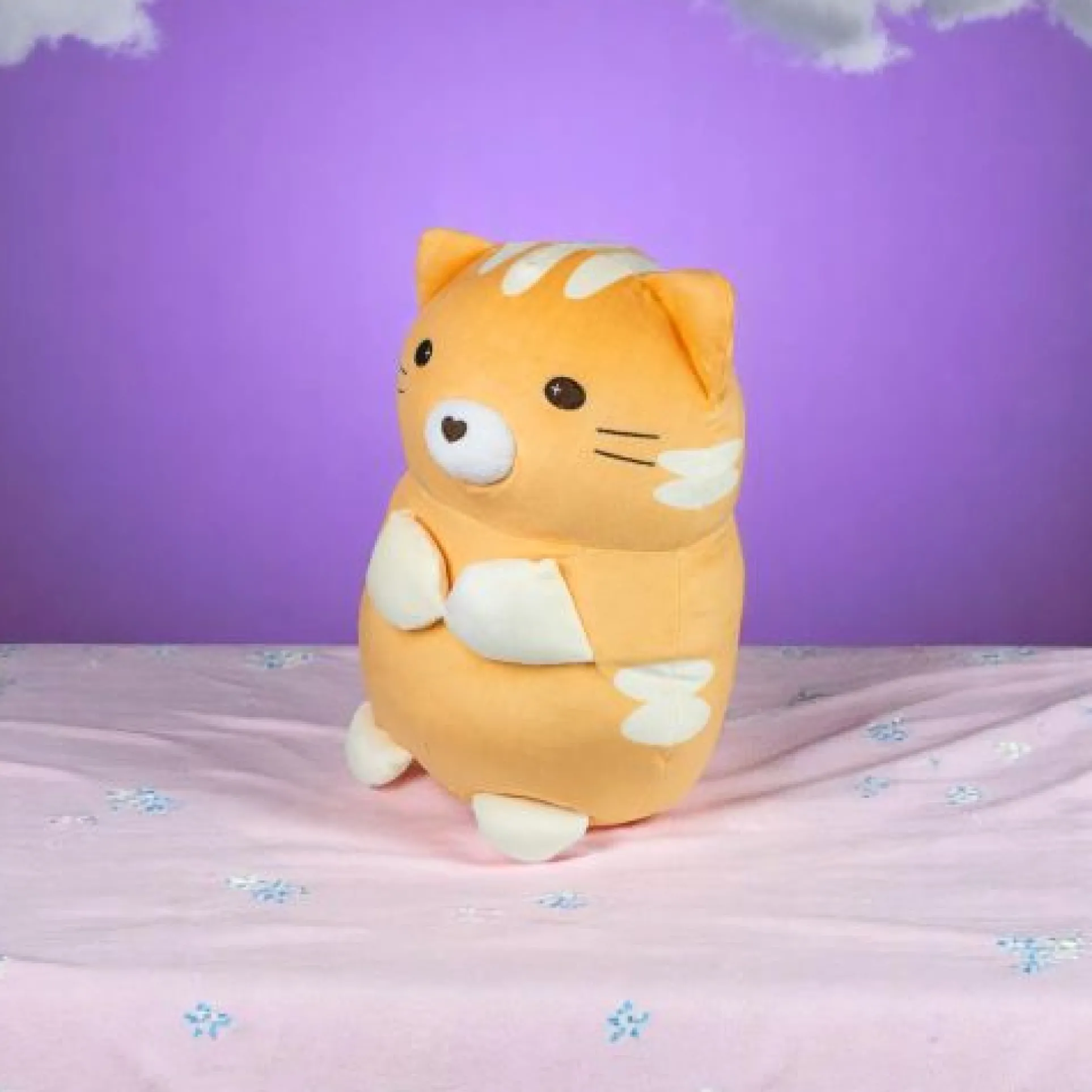 Kobioto Whimsical Japanese Kitty 12 inch Supersoft Plush - Grey