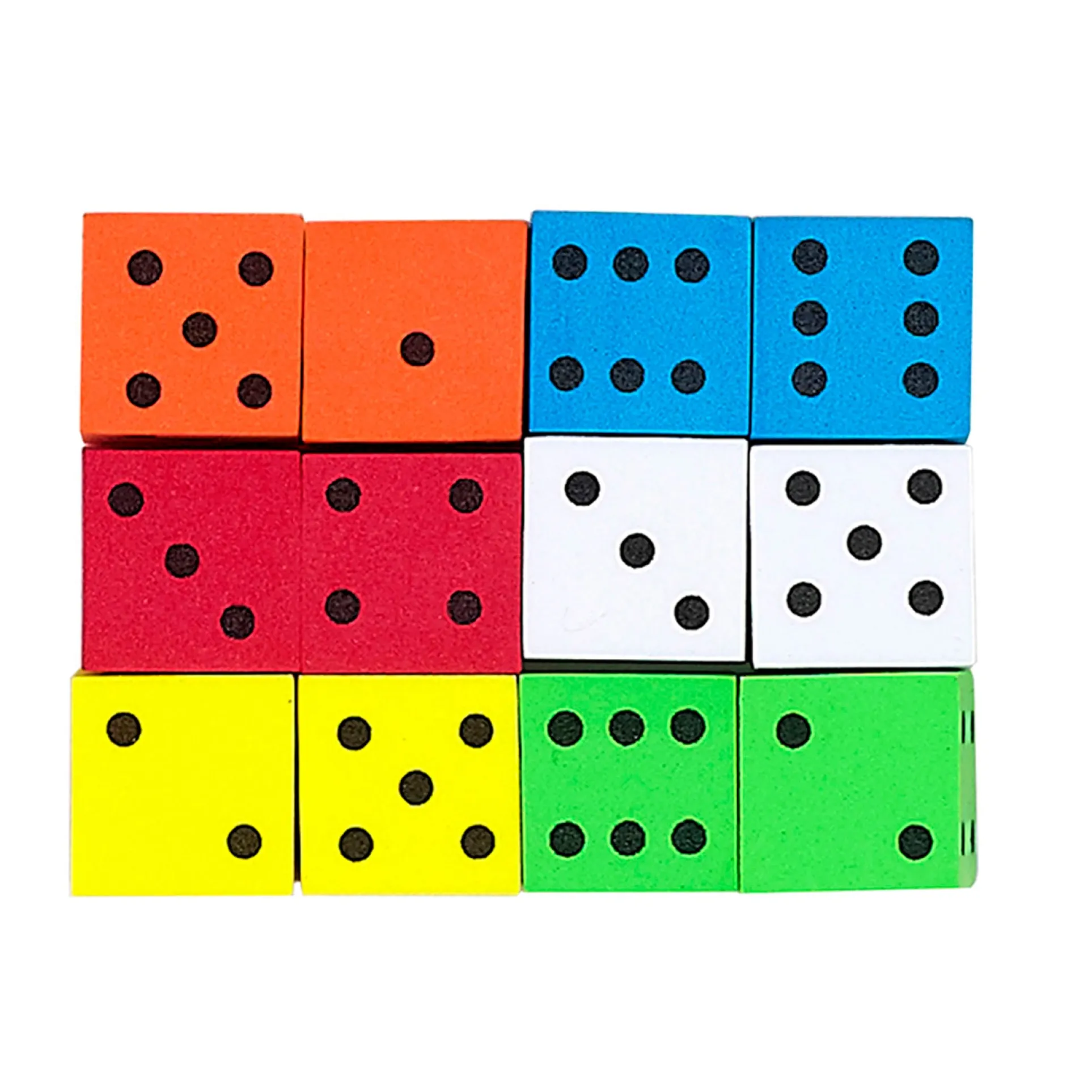 Koplow Games Colorful 16mm Foam Dice - 72 Pack Assortment