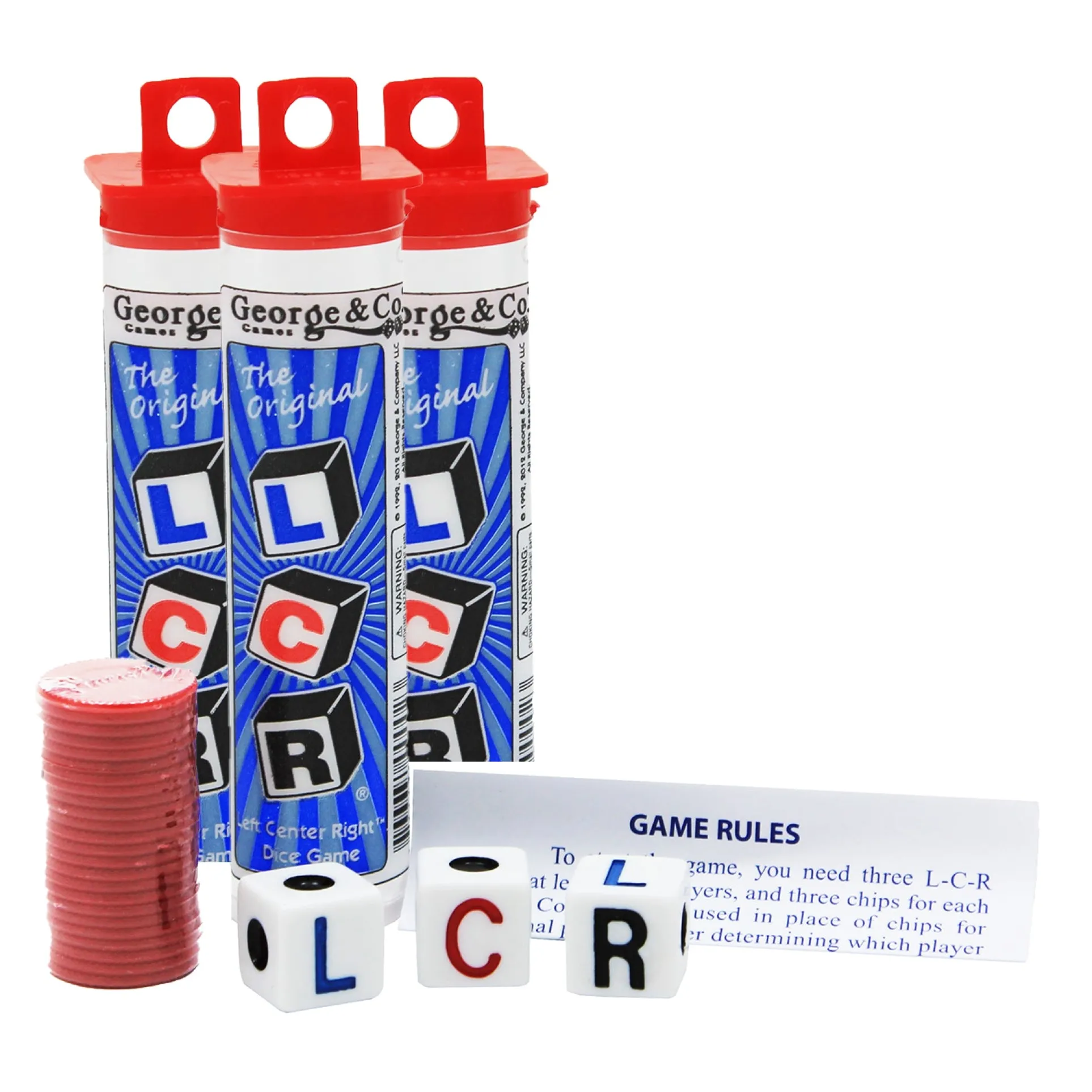 Koplow Games Left, Center, Right Dice Game, Trio Pack