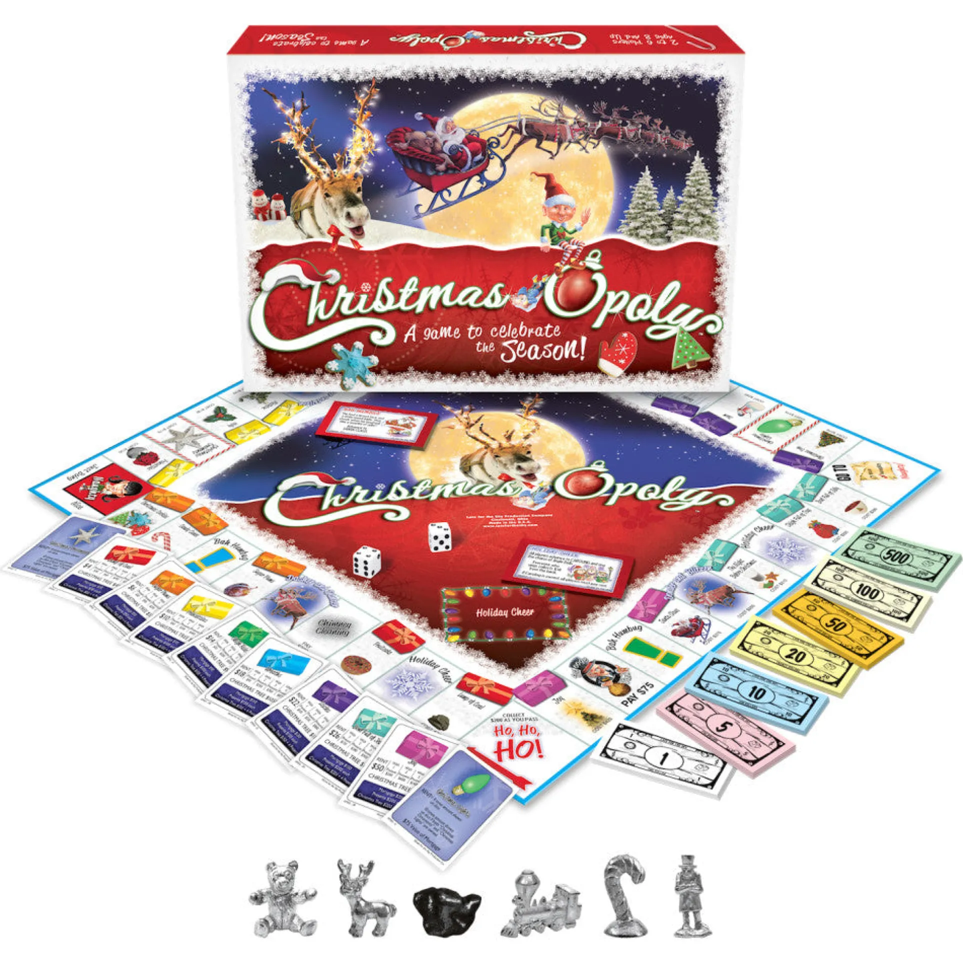 Late for the Sky Christmas-Opoly Holiday Board Game