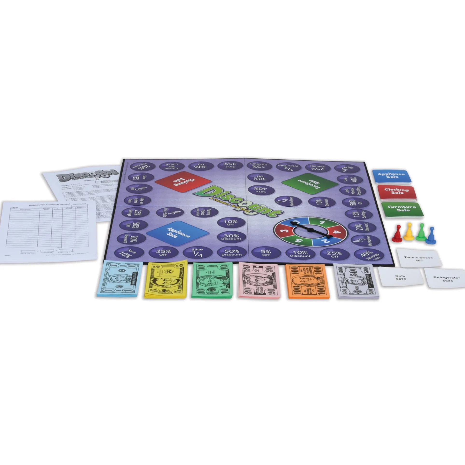 Learning Advantage® Discount Math Game - Financial Whizz Kit!