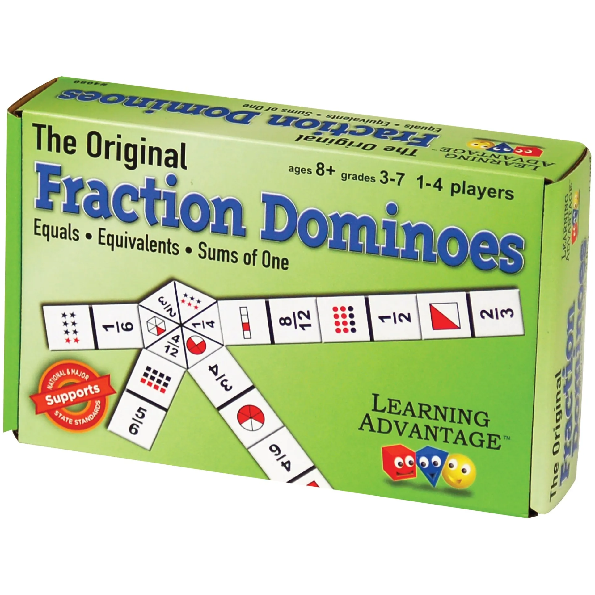 Learning Advantage Original Fraction Dominoes - Educational Math Game