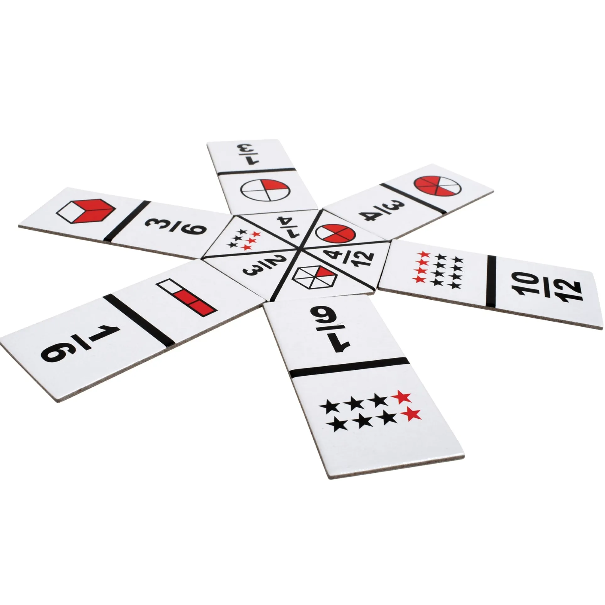 Learning Advantage Original Fraction Dominoes - Educational Math Game