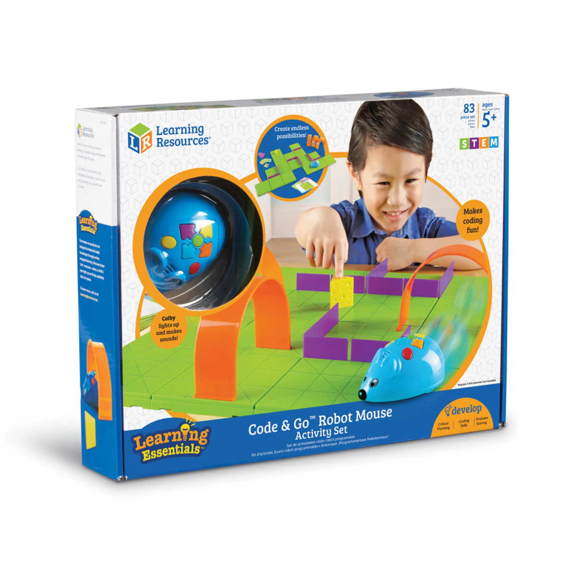 Learning Essentials - Code & Go Robot Mouse Activity Set - Interactive STEM Toy
