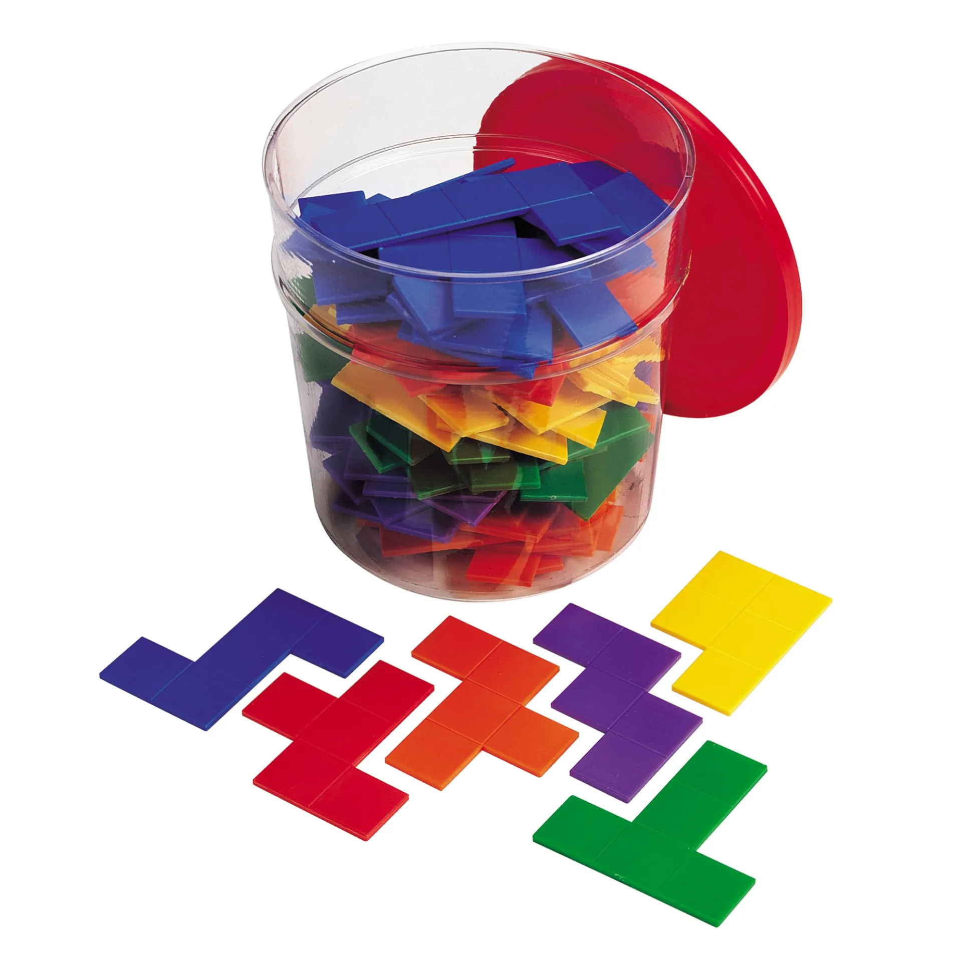 Learning Resources Rainbow Premier Pentominoes - Colorful Educational Set - Pack of 72