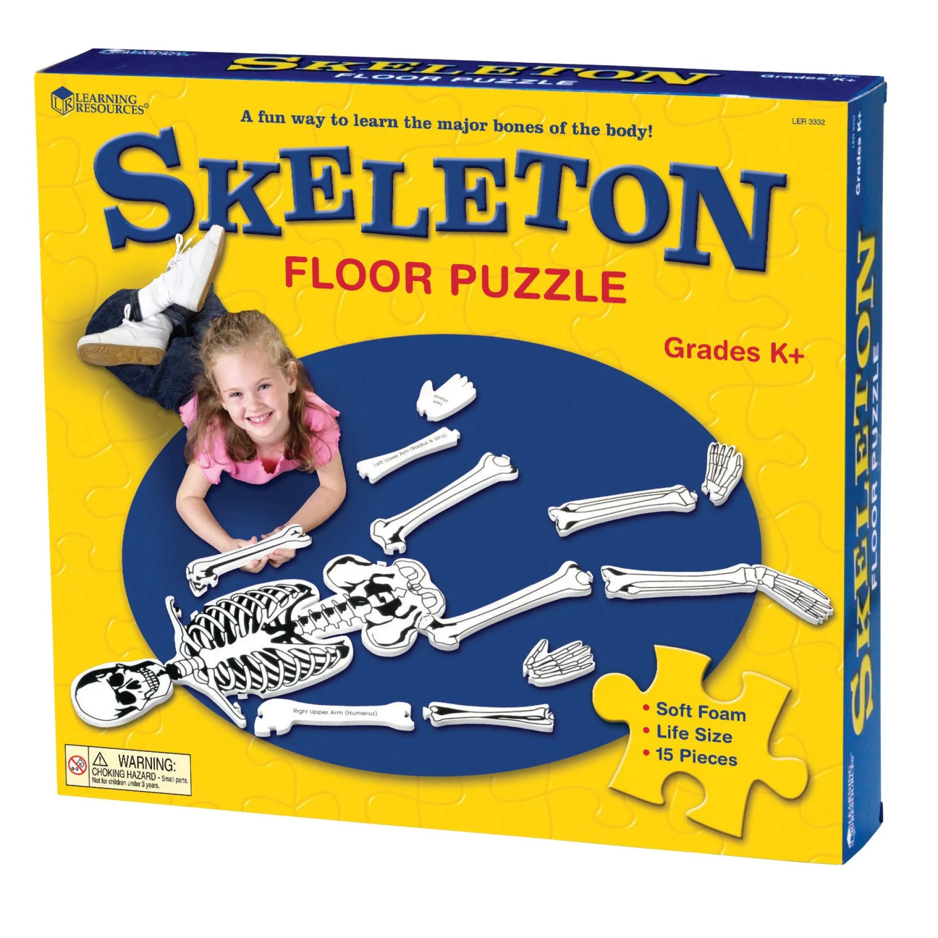 Learning Resources Skeleton Foam Floor Puzzle - Human Anatomy Educational Toy