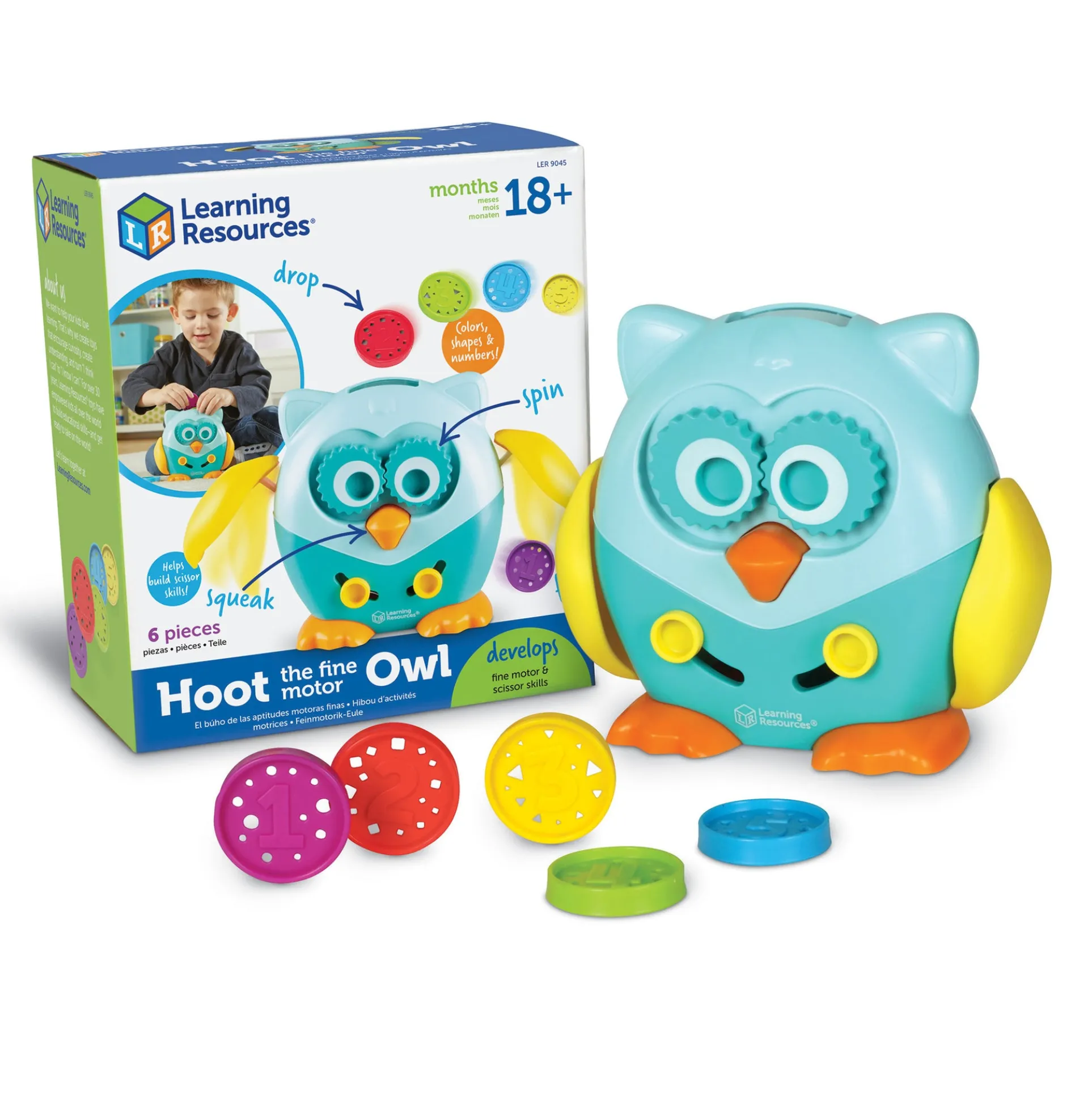 Learning Resources Hoot the Fine Motor Owl - Preschool Readiness Toy