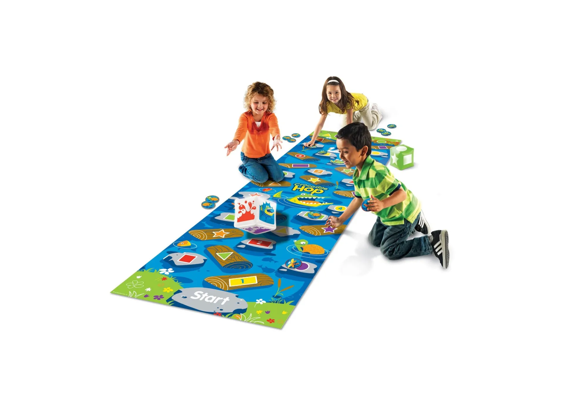 Learning Resources Crocodile Hop Floor Game - Interactive Learning Mat