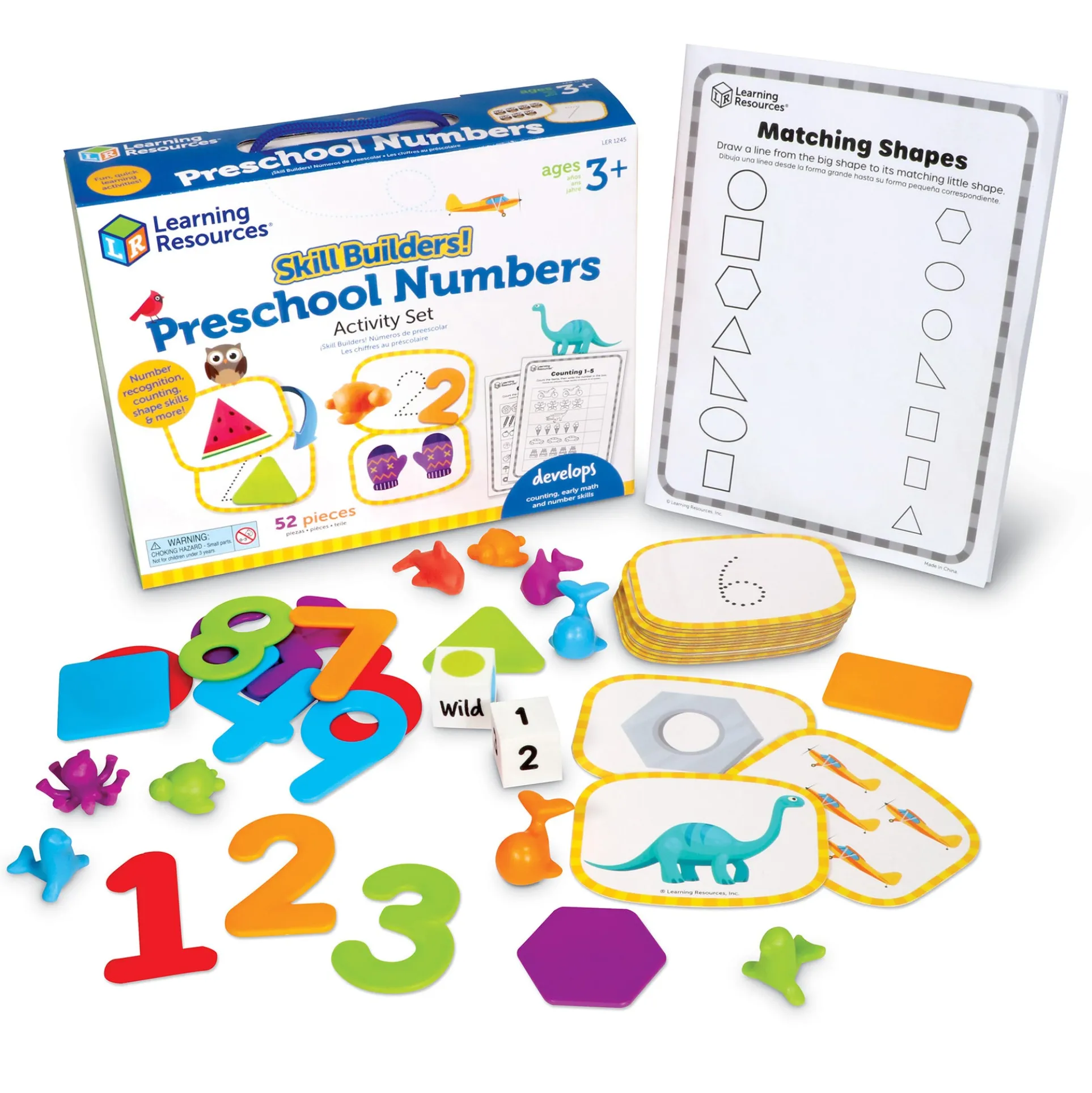 Learning Resources Skill Builders! Preschool Numbers - Educational Math Set
