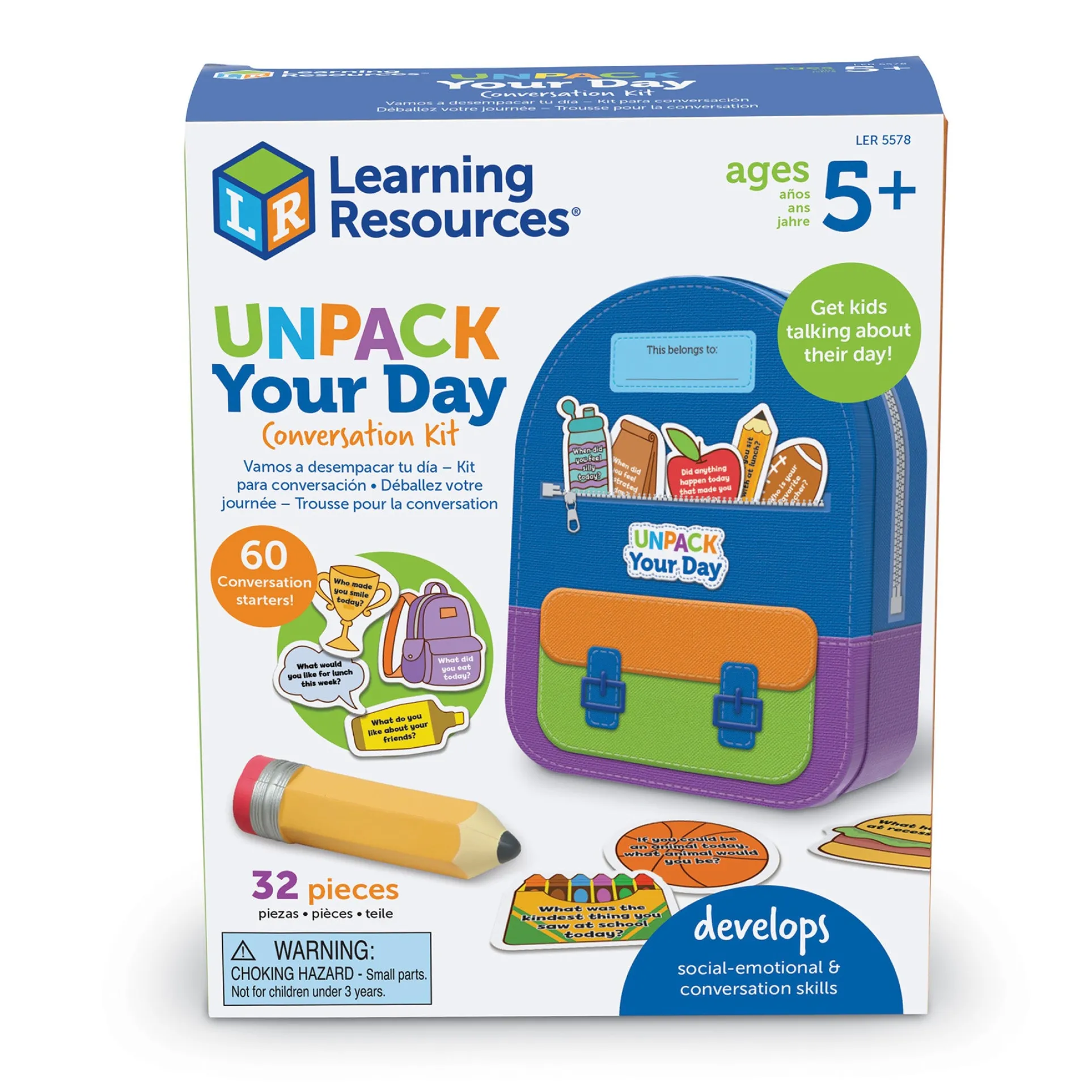 Learning Resources Unpack Your Day SEL Kit - Social-Emotional Learning Game