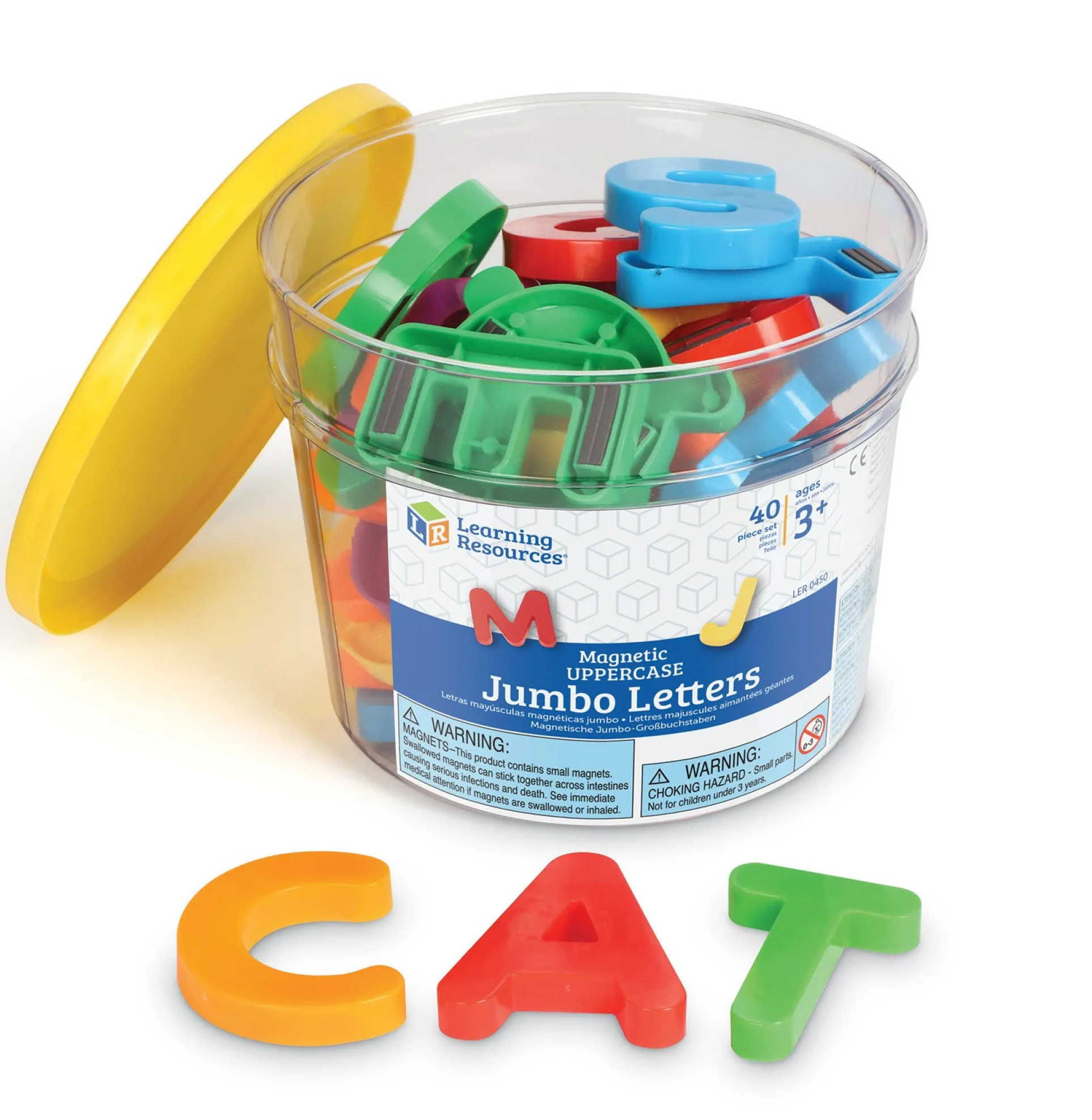 Learning Resources Jumbo Magnetic Uppercase Letters - Brightly Colored