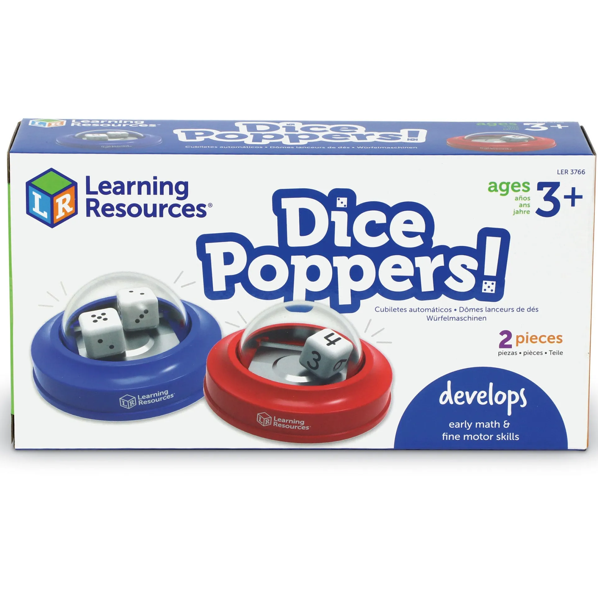 Learning Resources Dice Poppers! - Colorful Interactive Dice Game