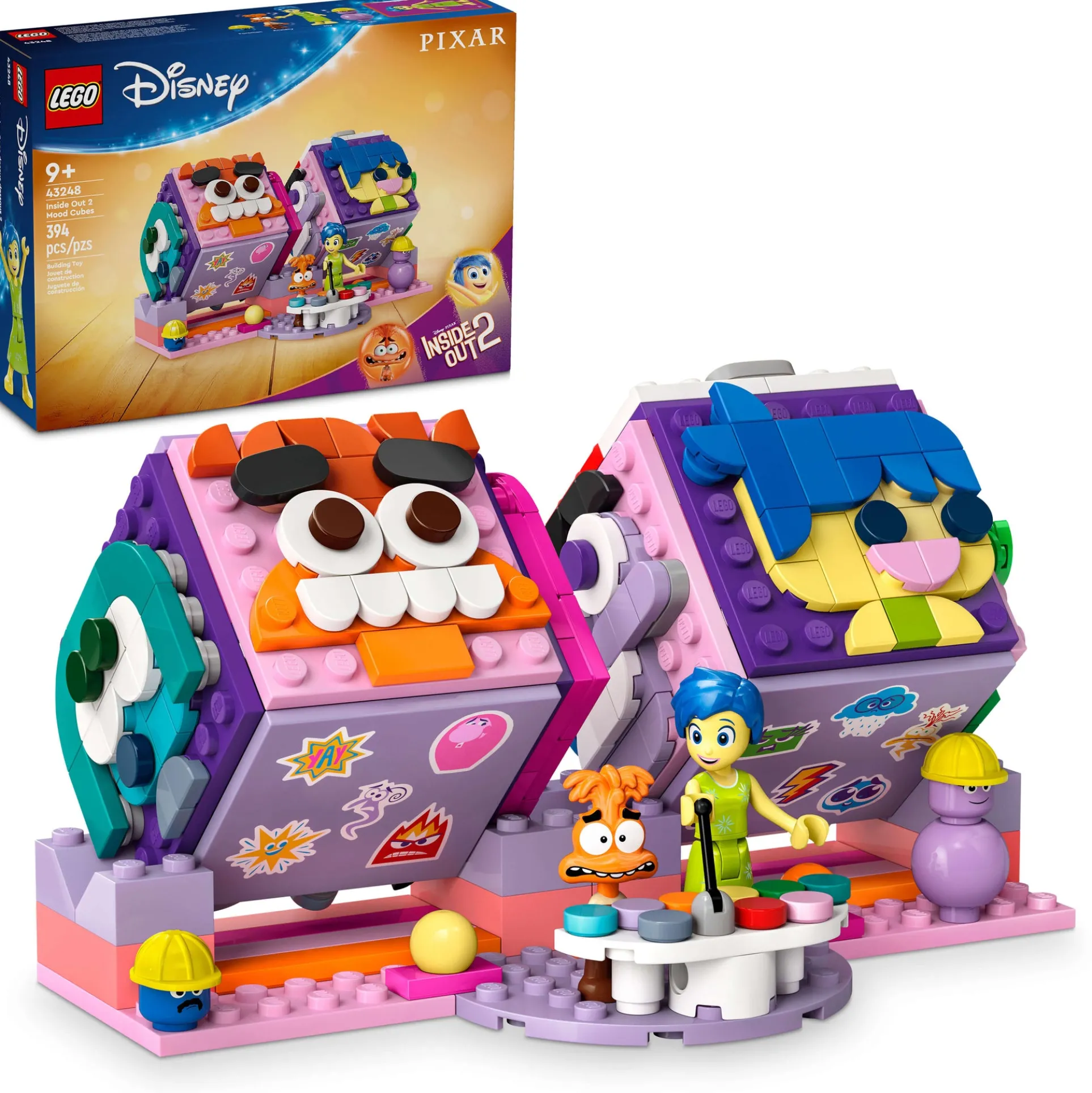 LEGO | Disney Inside Out 2 Mood Cubes from Pixar 43248 - Emotional Build & Play Set