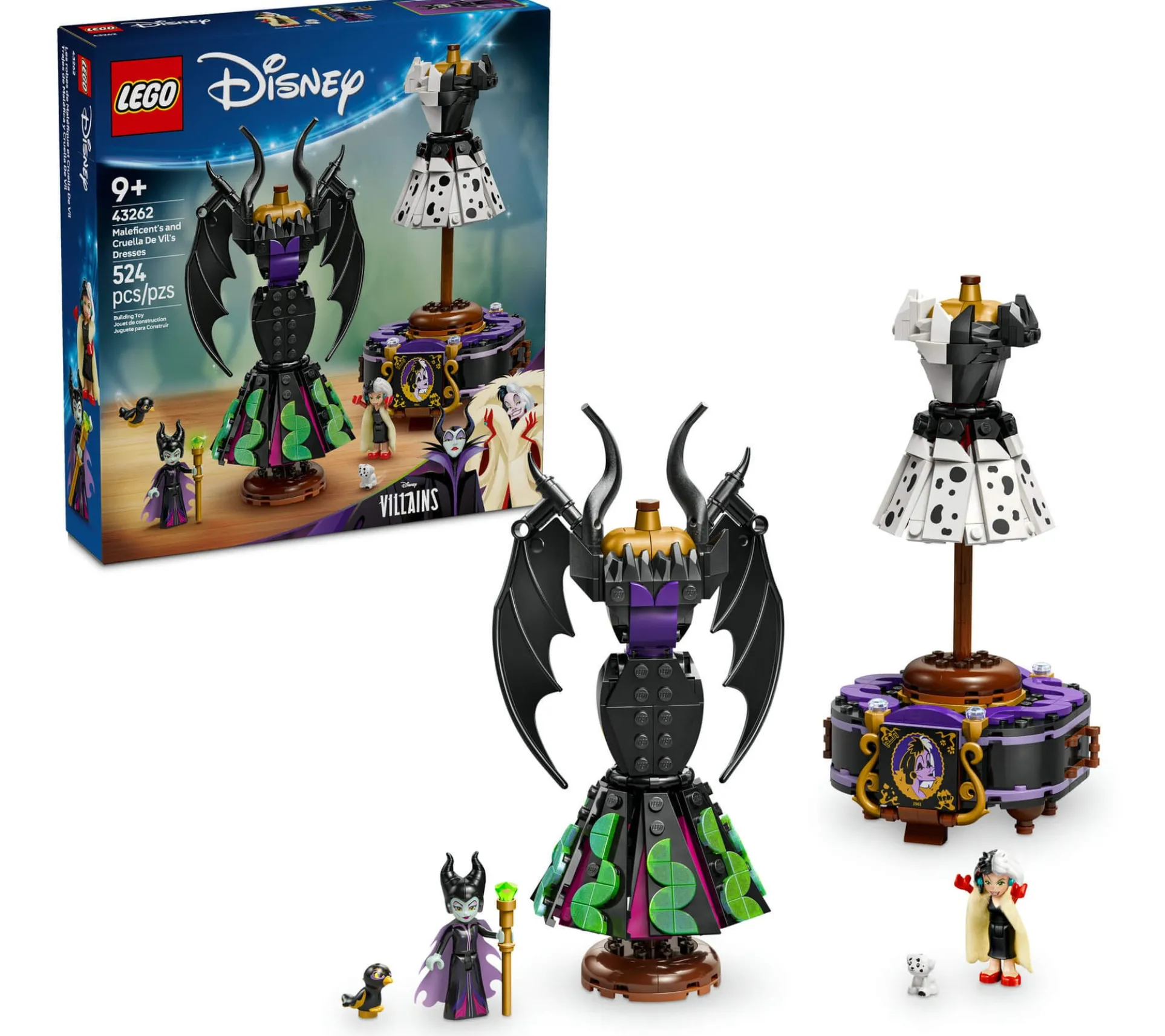 LEGO | Disney Villains Fashion Magic Maleficent & Cruella's Dresses 43262