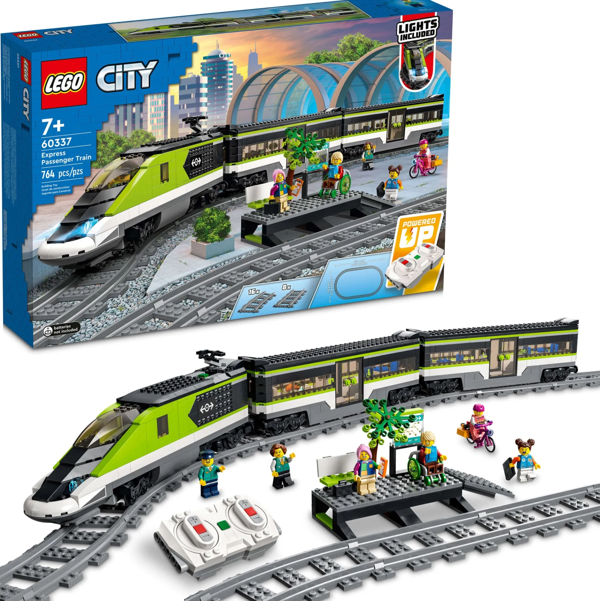 LEGO City Express Passenger Train 60337 Building Kit - 764 Pieces