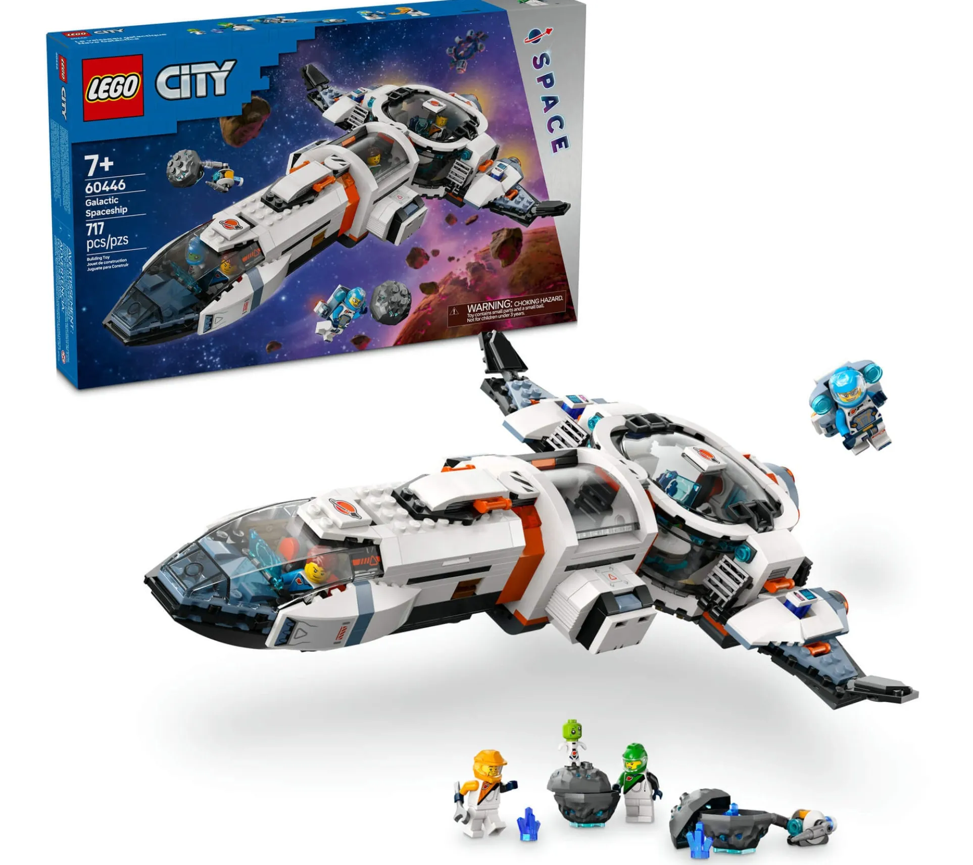LEGO City 717pc Modular Galactic Spaceship Building Set - Interstellar Adventures Await!
