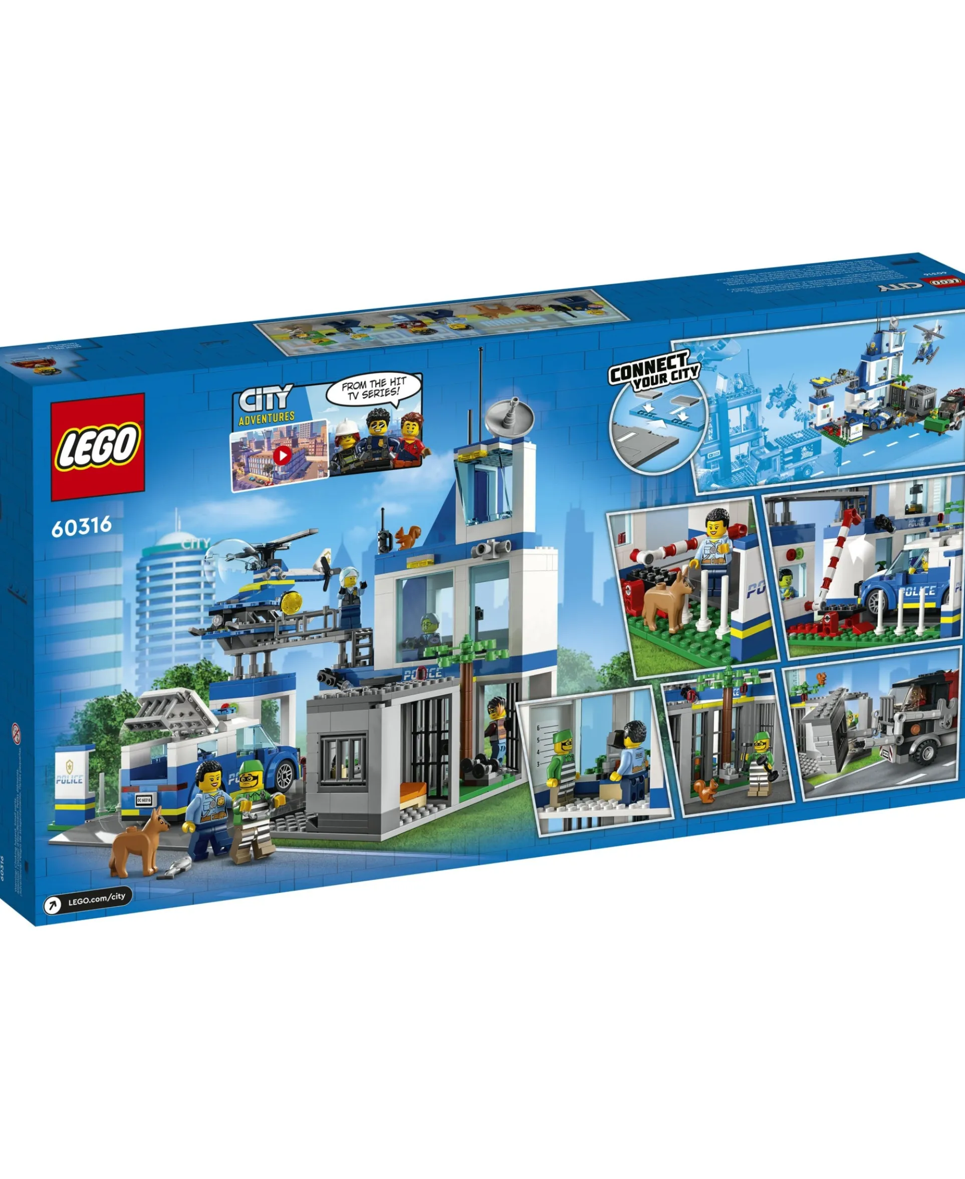 LEGO City Police Station 60316 Building Kit - 668 Pieces