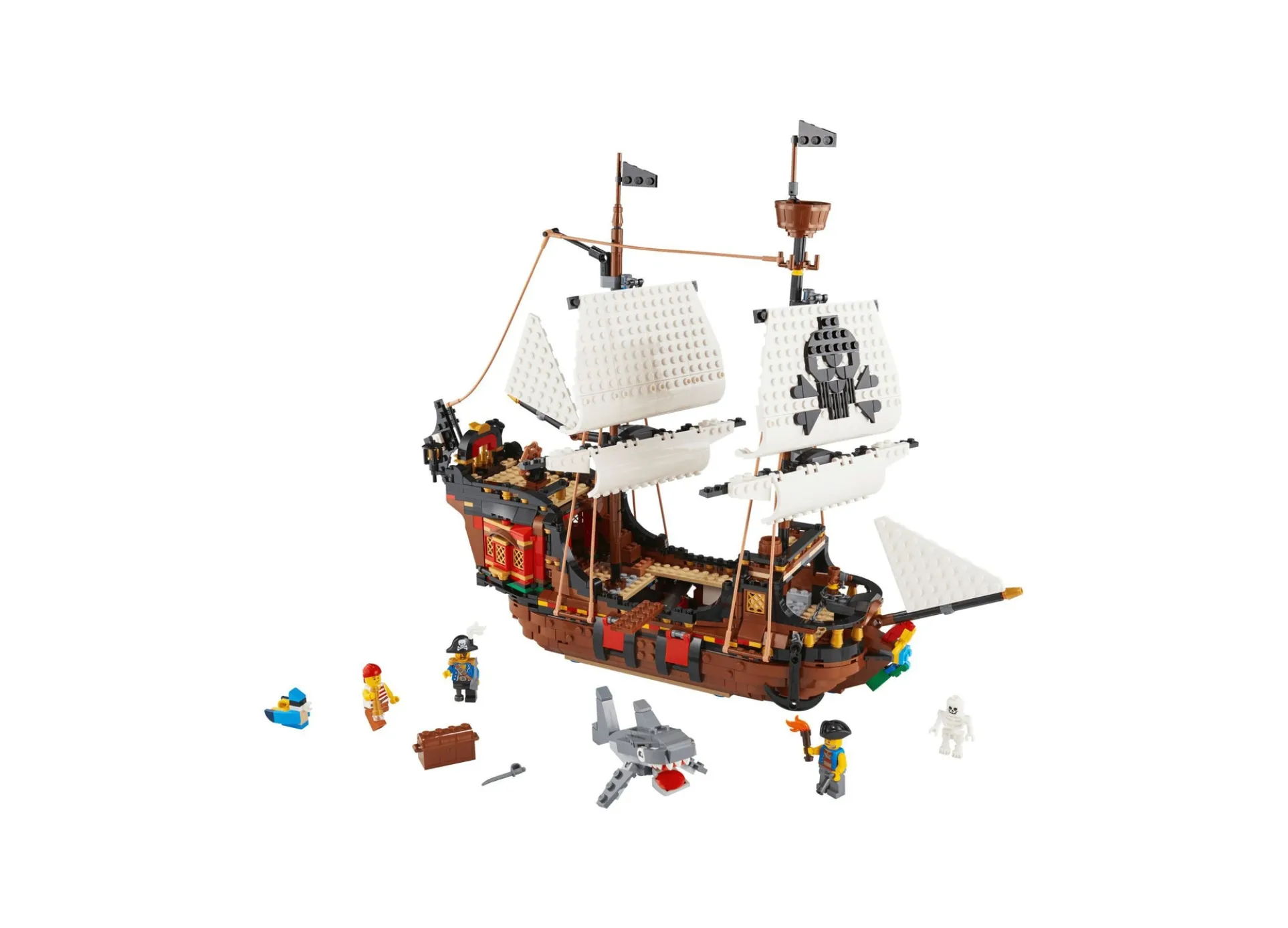 LEGO Creator 3in1 Pirate Ship Adventure Building Kit - 1260 Pieces