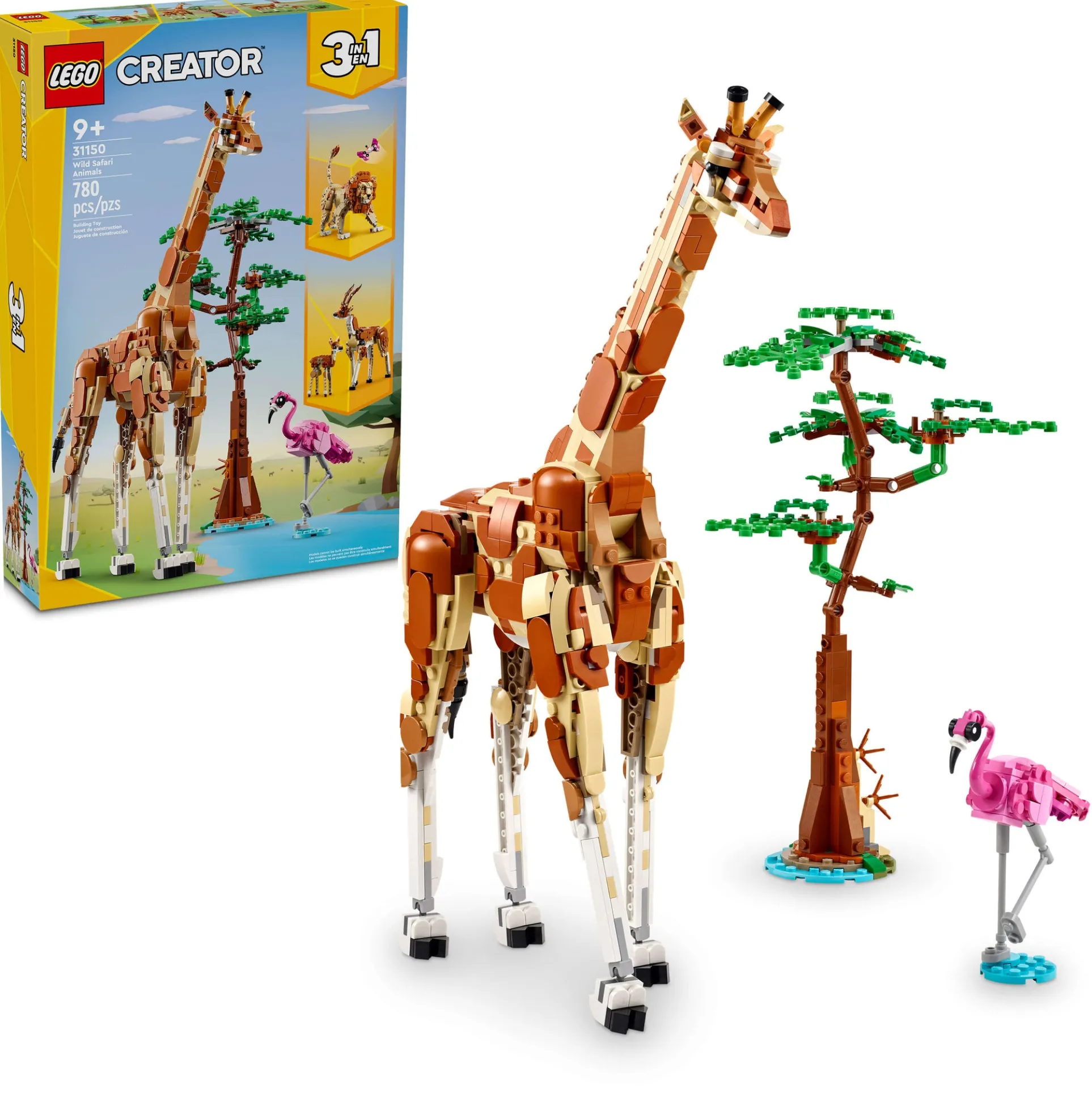 LEGO Creator Safari Adventure 3in1 Set 31150 - Wild Animal Models