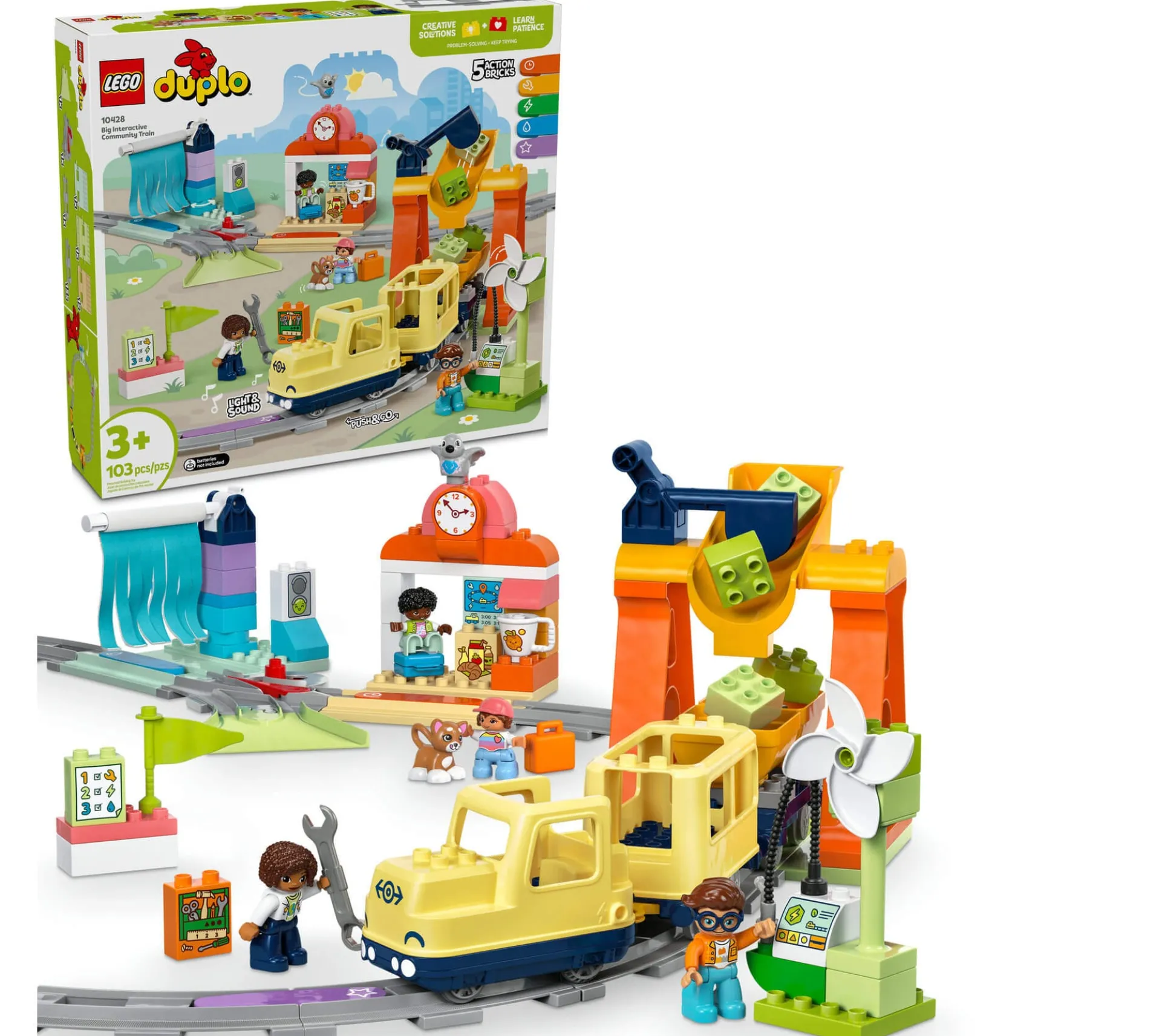 LEGO DUPLO Town Big Interactive Community Train Set 10428