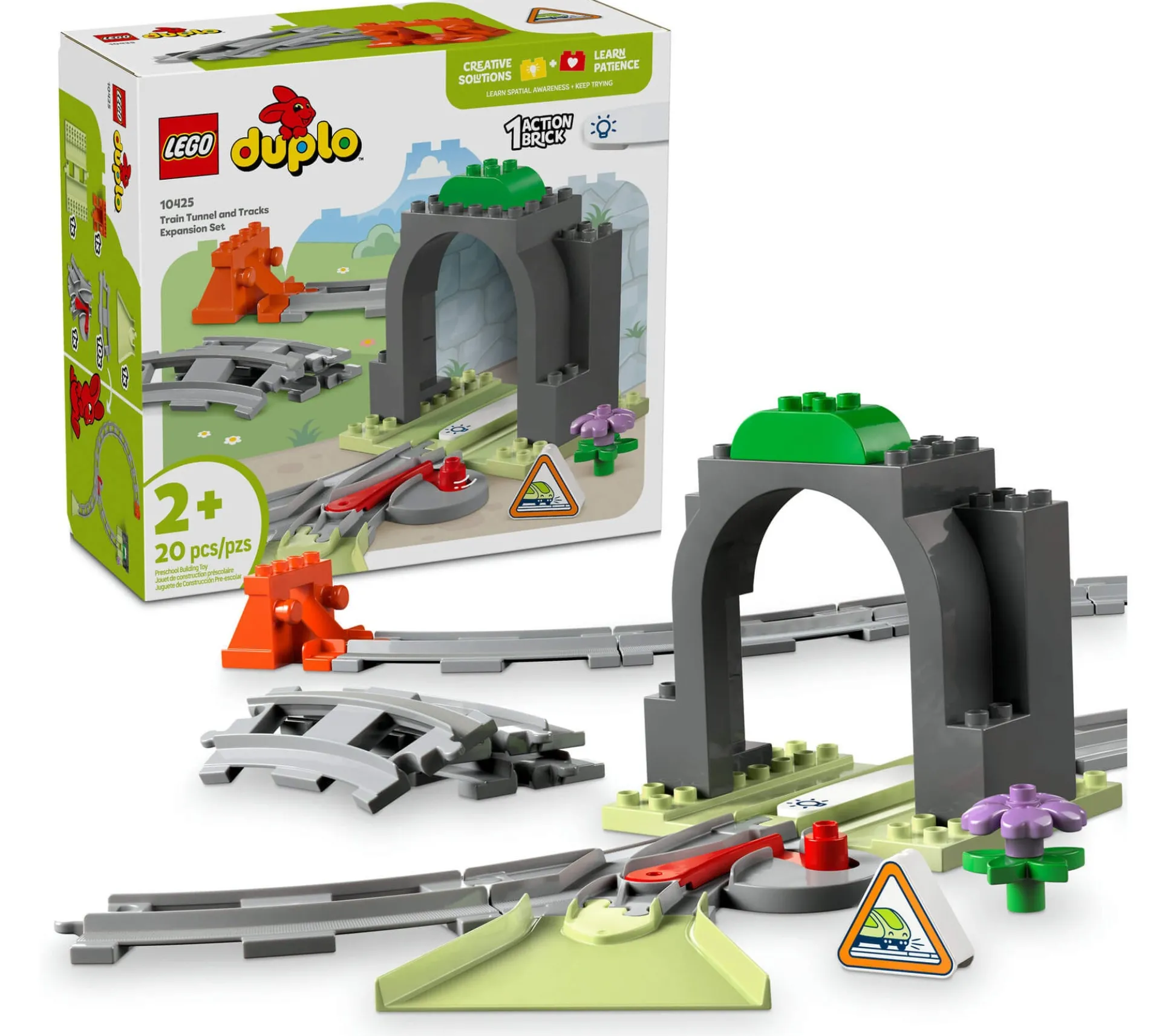 LEGO DUPLO Town Train Tunnel and Tracks Expansion Set 10425