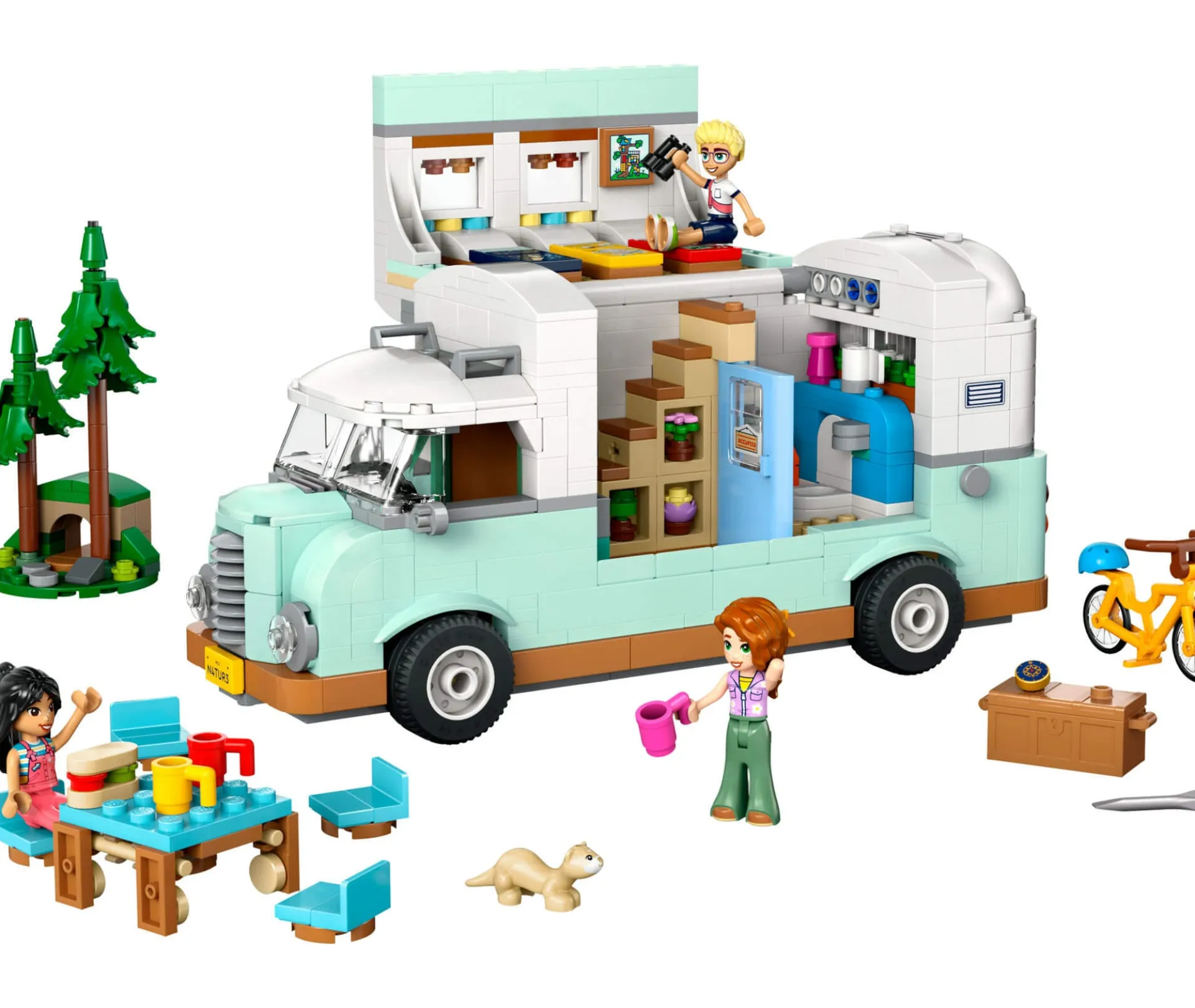 LEGO Friends 778-Piece Friendship Camper Van Building Set - Adventure Role-Play 42663