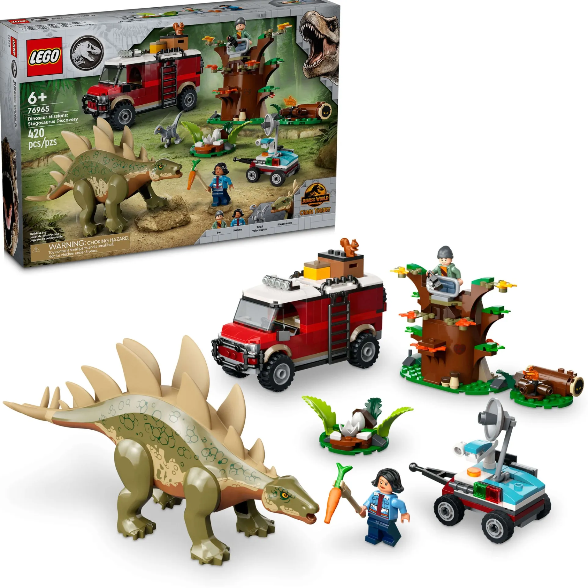 LEGO Jurassic World Dinosaur Missions Stegosaurus Discovery 76965 Building Set