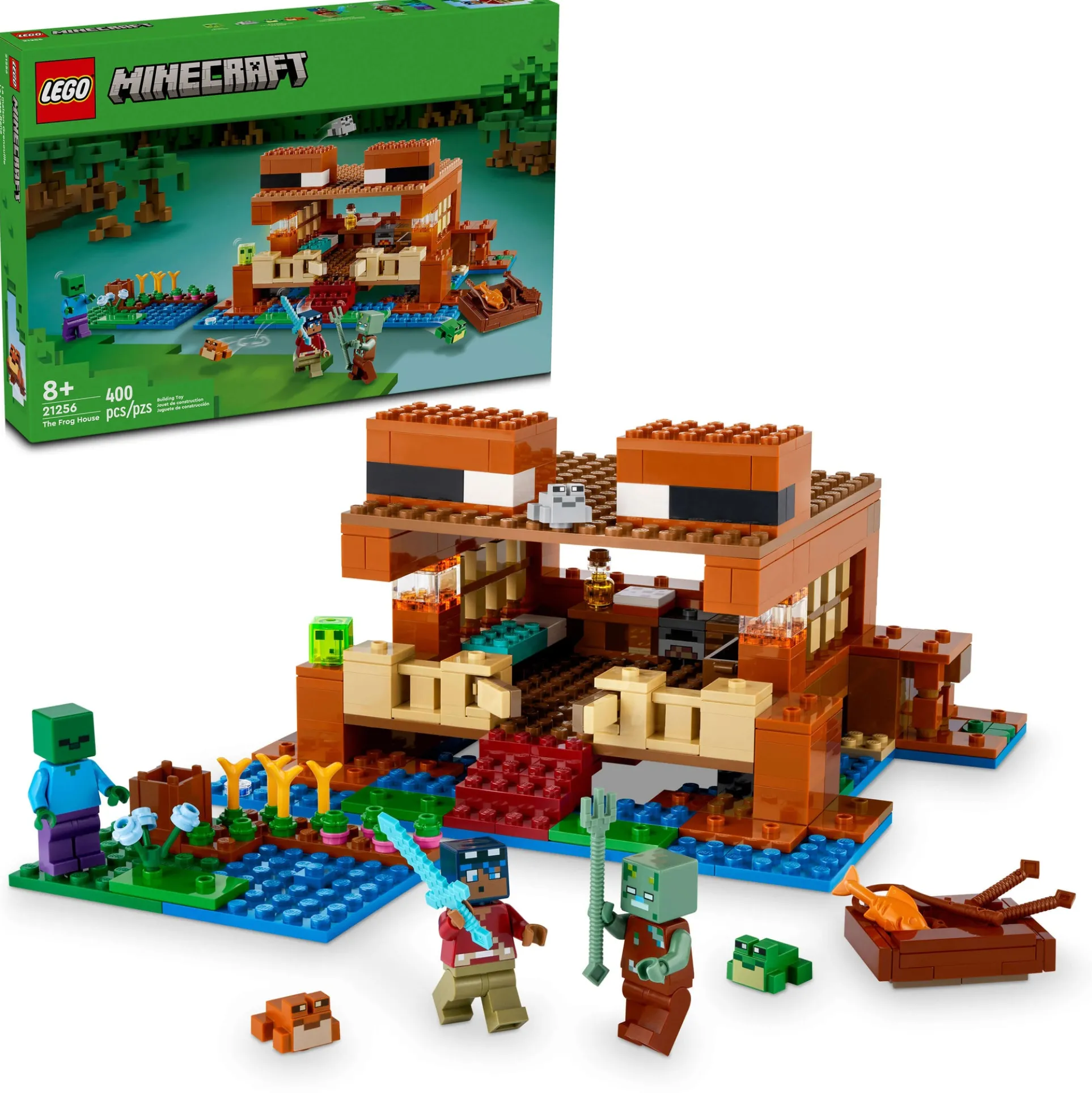 LEGO Minecraft The Frog House 21256 Building Set for Creative Play