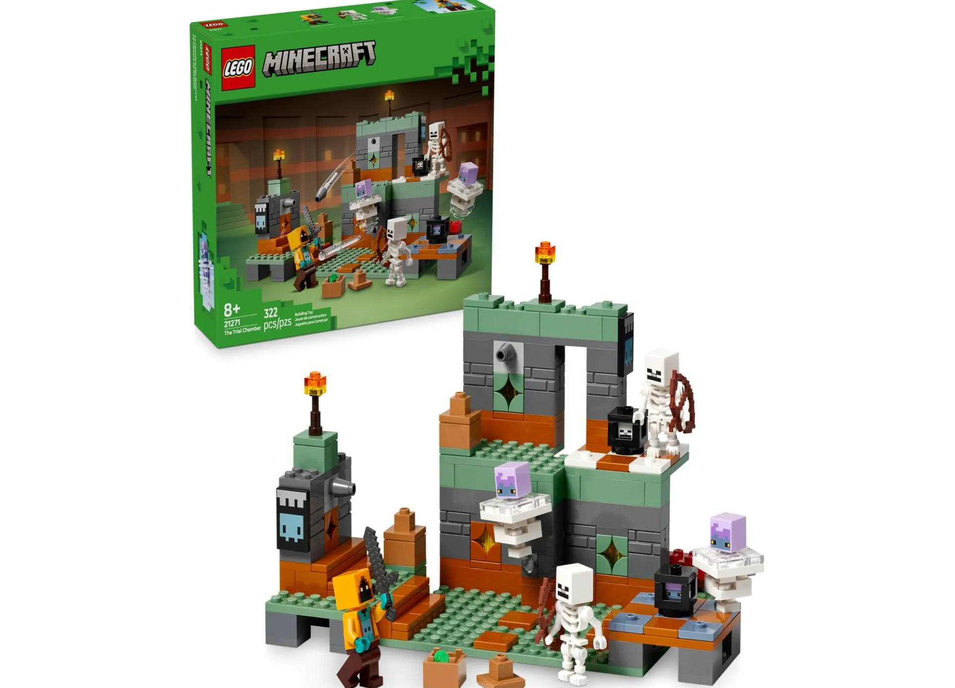 LEGO Minecraft The Trial Chamber Adventure Set 21271, 322 Pieces