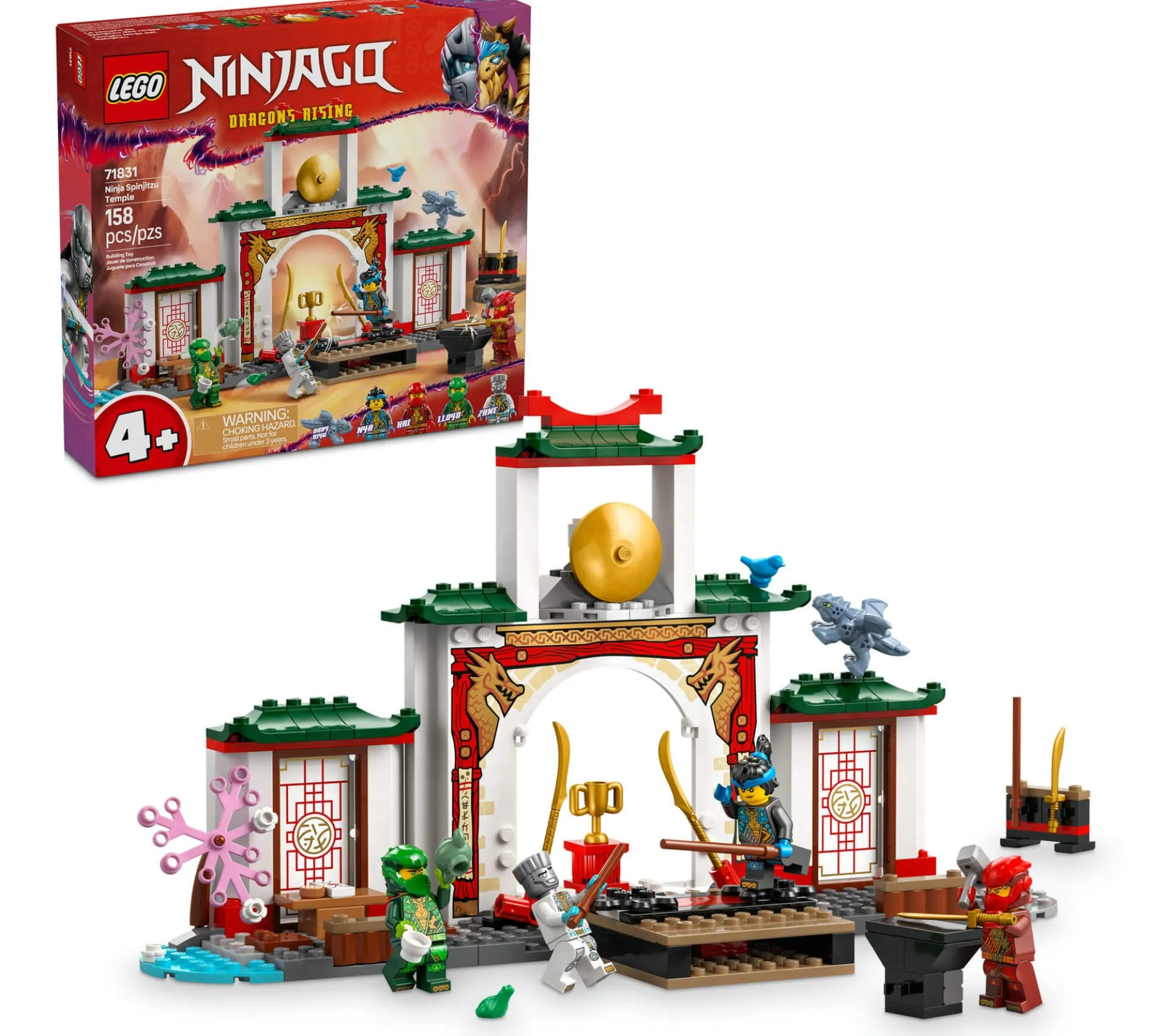 LEGO NINJAGO Ninja Spinjitzu Temple 158-Piece Building Set - 71831