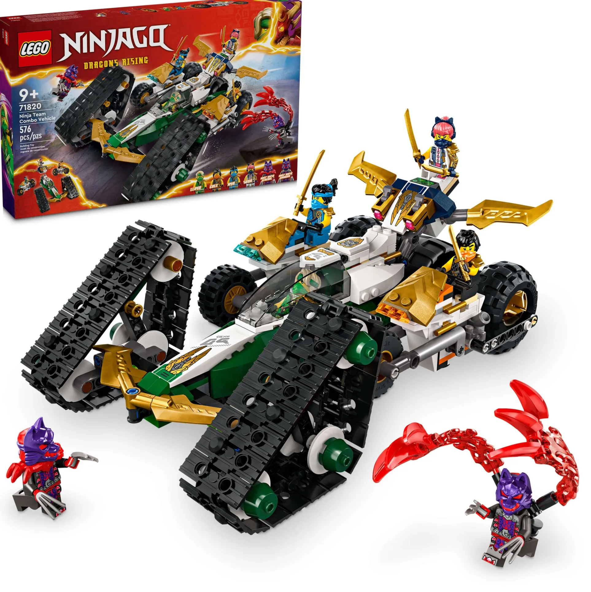 LEGO NINJAGO Ninja Team Combo Vehicle 4-in-1 Building Set 71820