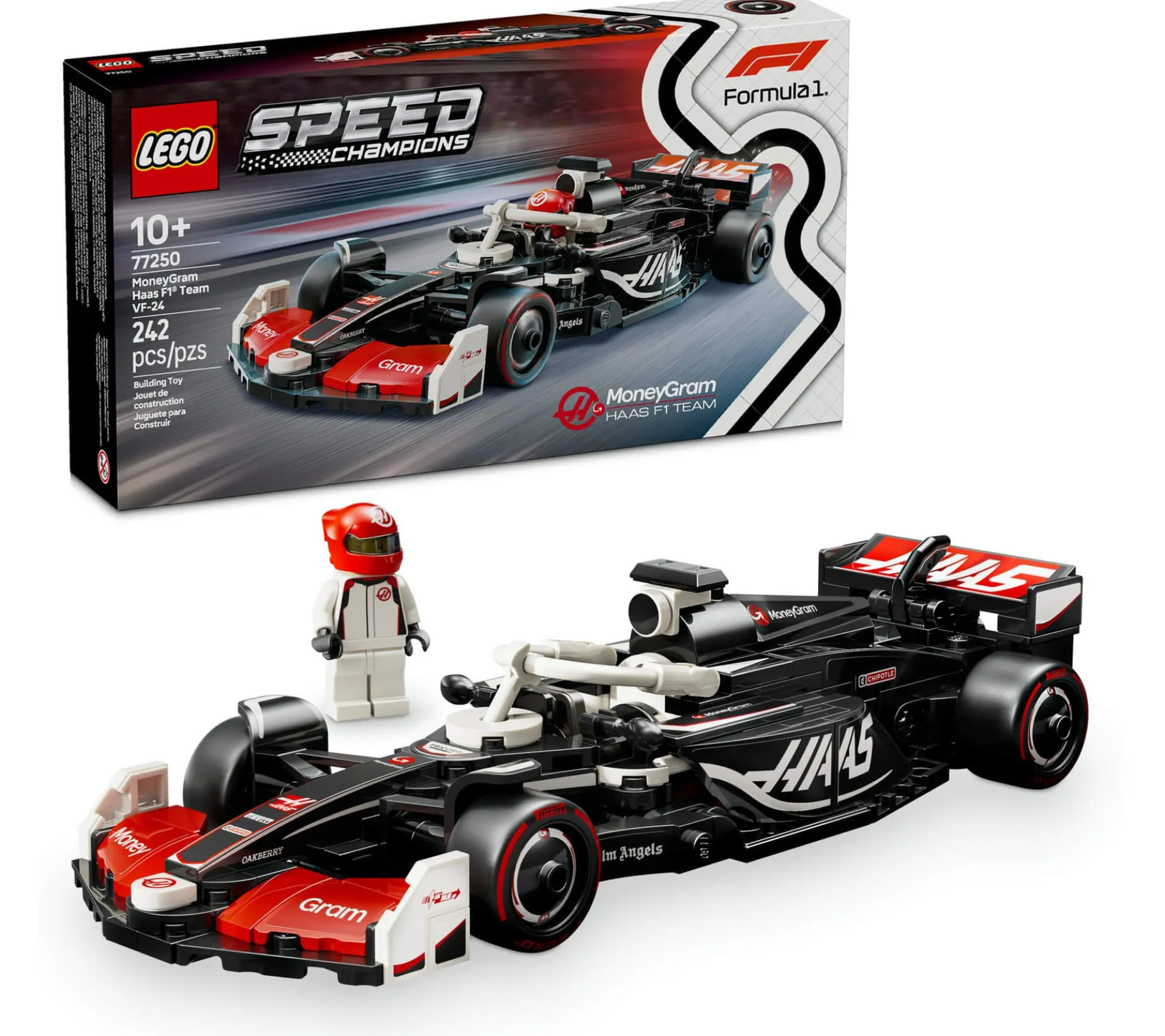 LEGO Speed Champions MoneyGram Haas F1 VF-24 Race Car Model Kit