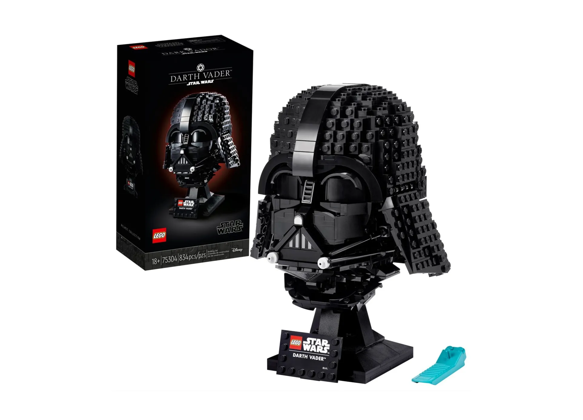 LEGO Star Wars Darth Vader Helmet 834-Piece Collectible Building Kit