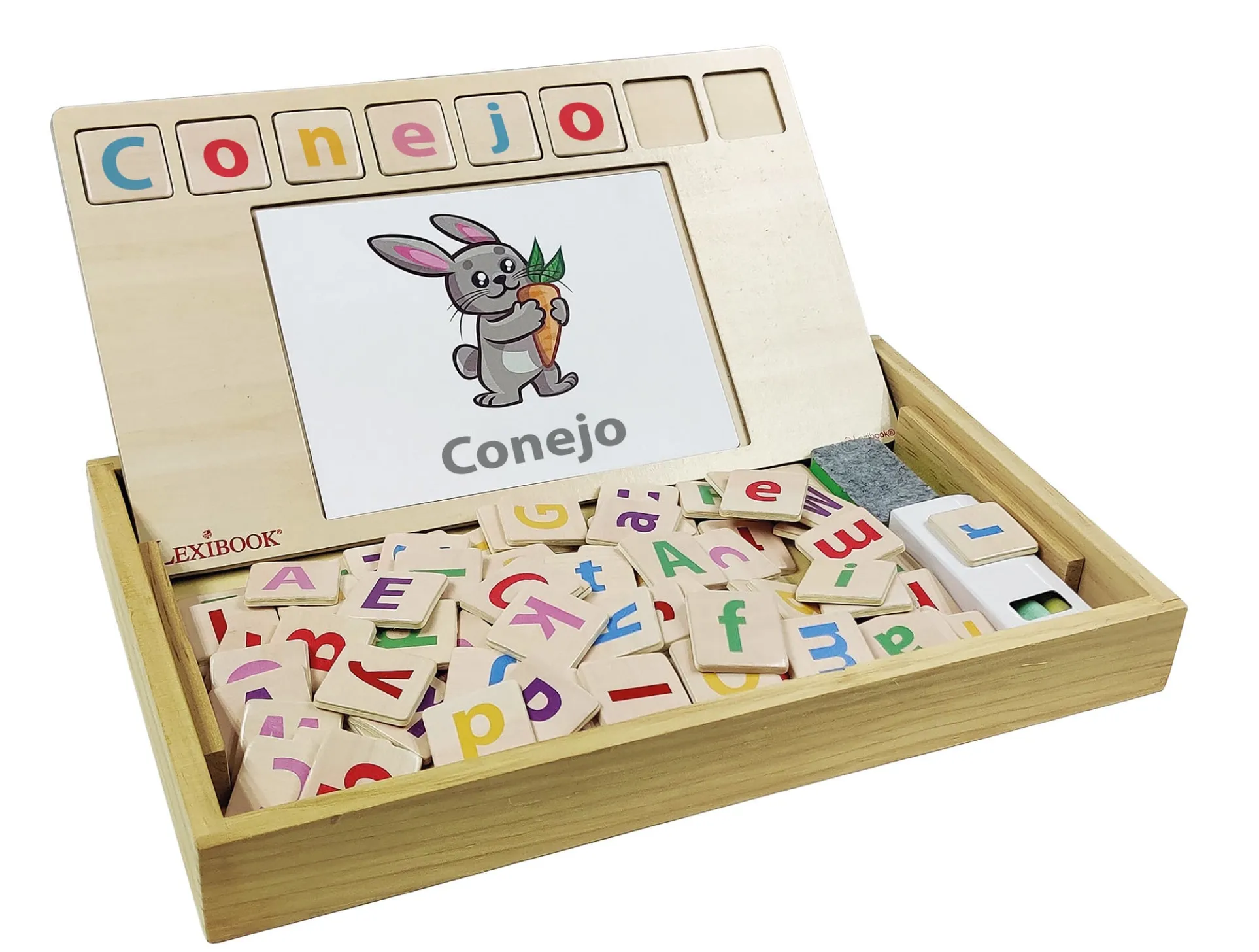 Lexibook Bio Toys Word School - Bilingual Learning Set in English and Spanish