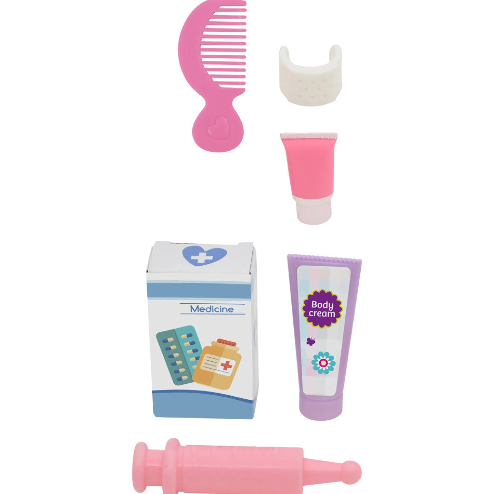 Lil Tots Talking Doctor Playset - 14" Blonde Doll with Pink & White Outfit