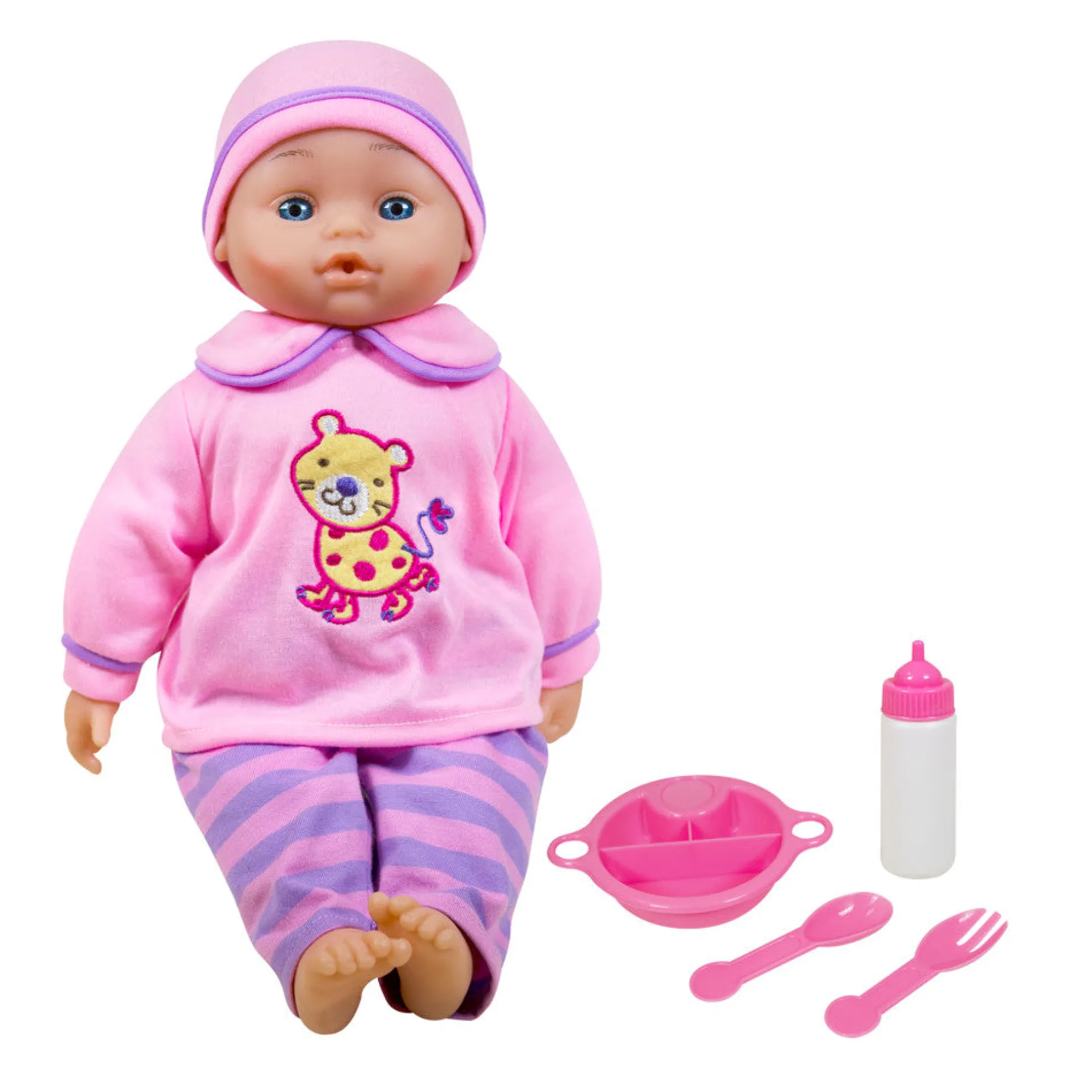 Lissi 16 Inch Interactive Soft Baby Doll with Feeding Accessories