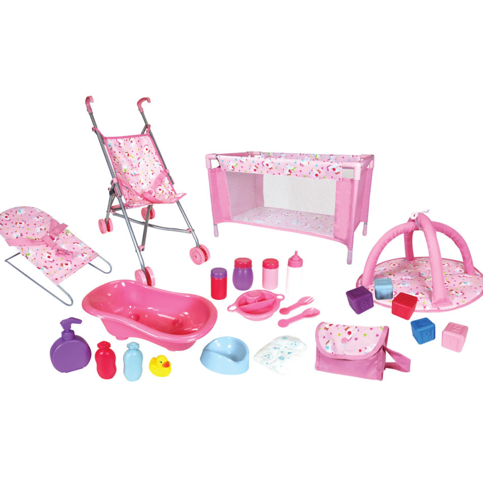 Lissi Baby Doll 24-Piece Nursery Playset with Accessories
