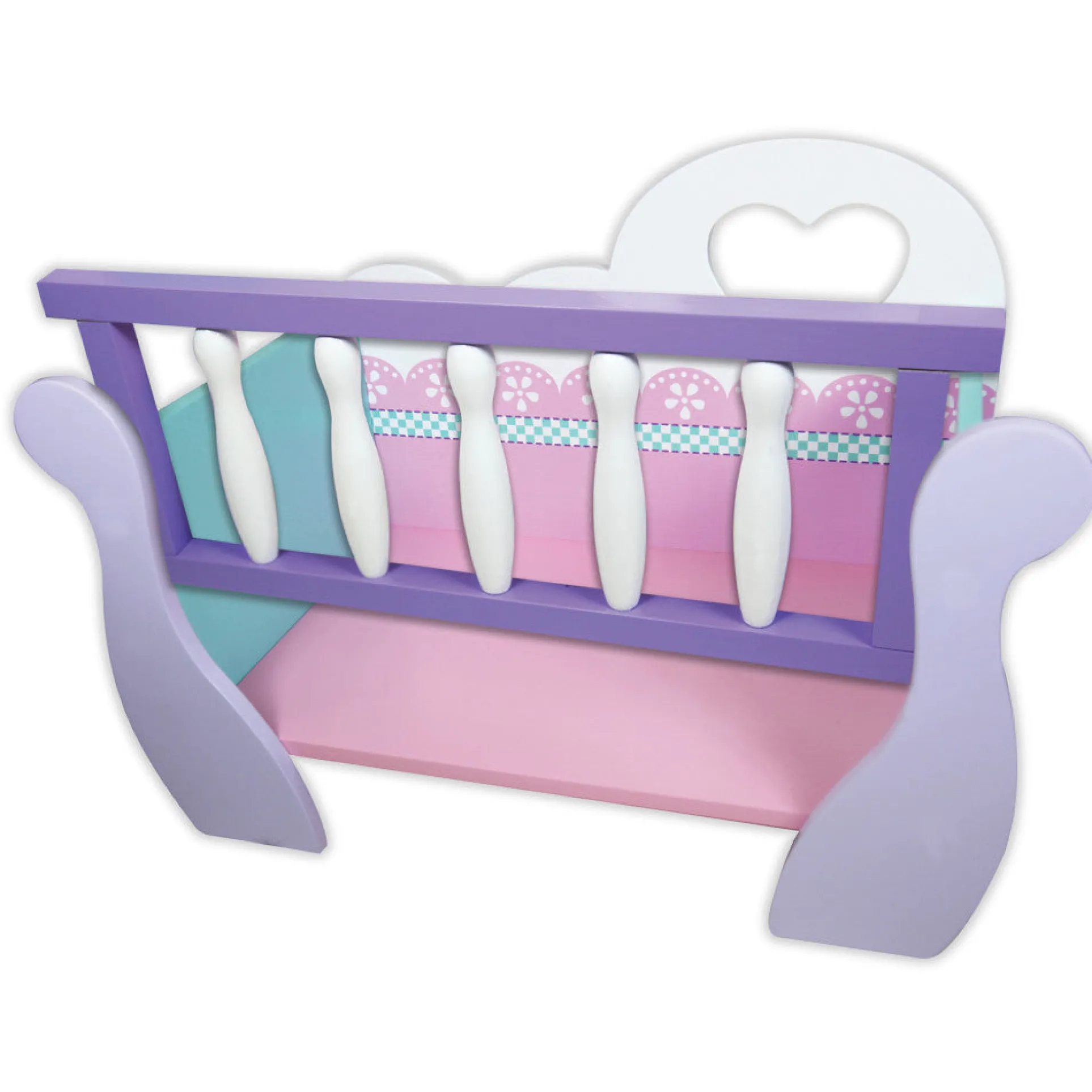 Lissi Wooden Baby Doll Cradle Playset