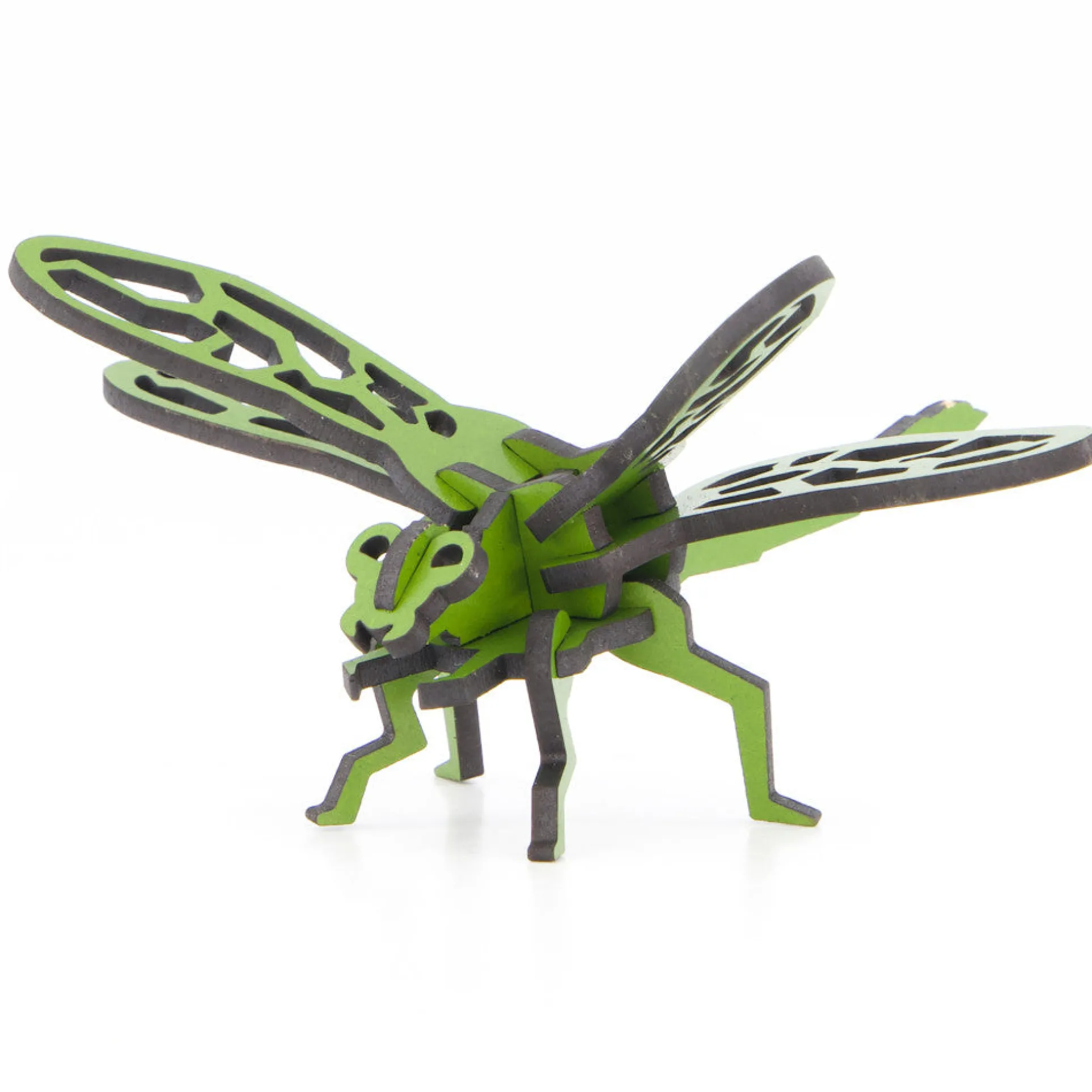 Little & Wood: Dragonfly Woodlet Kit - 3D Puzzle, Green