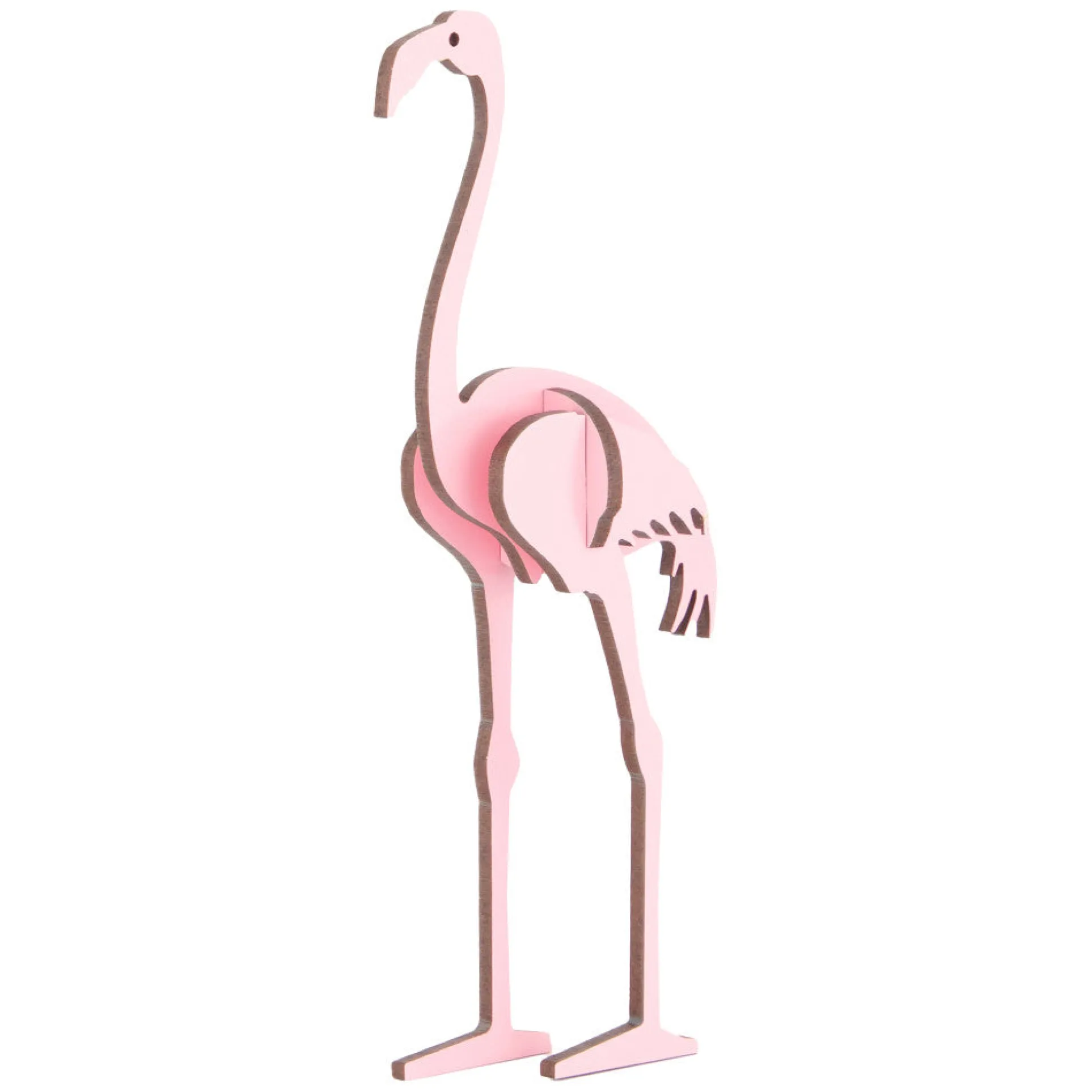 Little & Wood: Pink Flamingo 3D Wooden Puzzle Kit