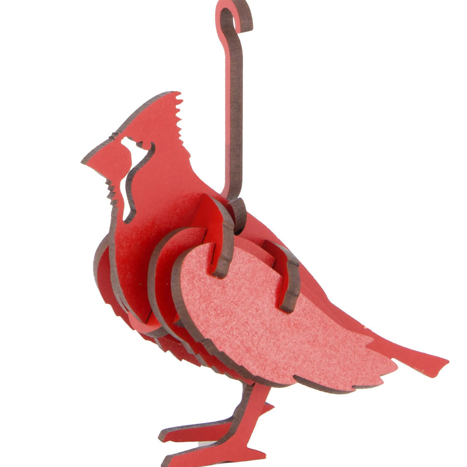 Little & Wood: Vibrant Cardinal 3D Wooden Puzzle Kit