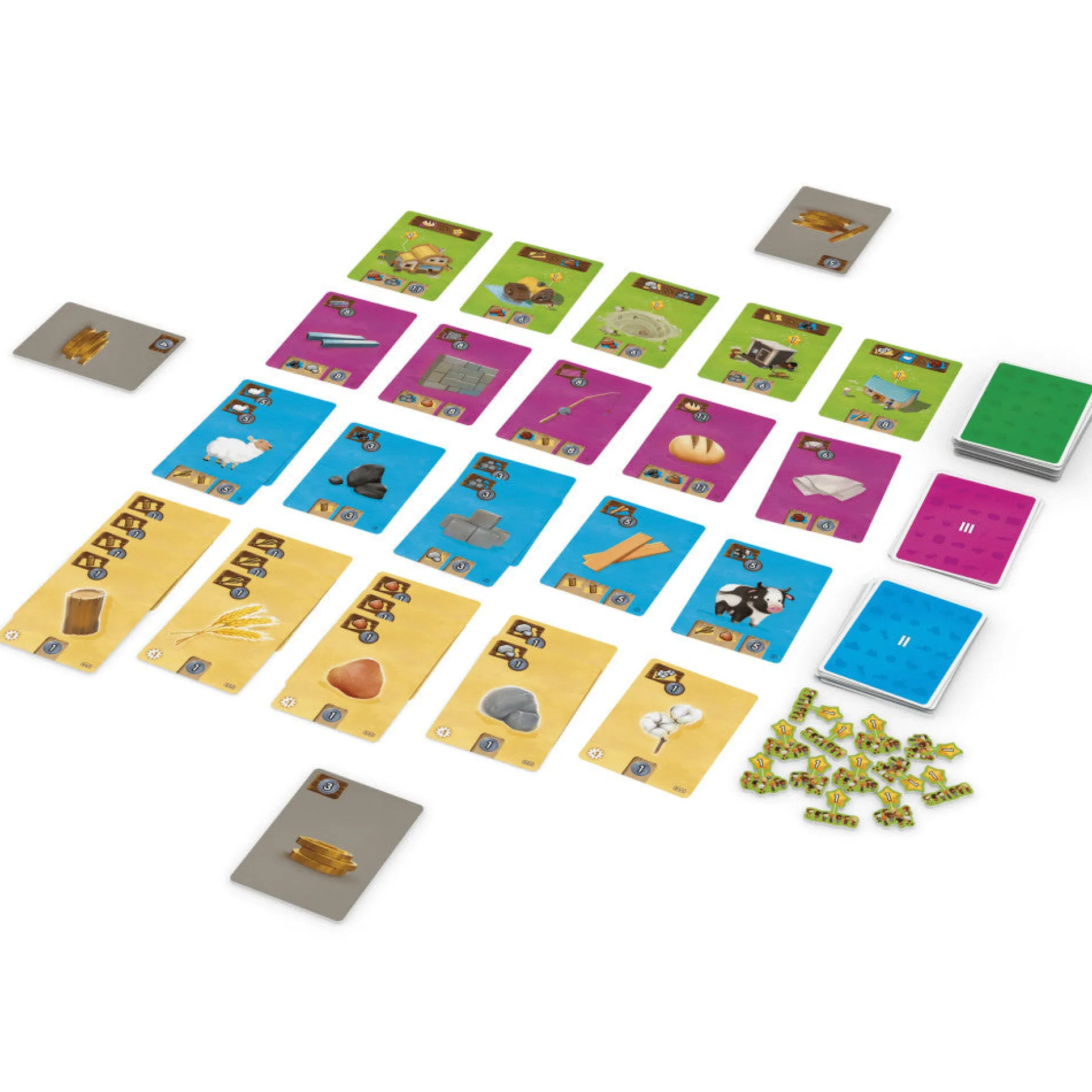 Little Factory Resource Management & Building Card Game by IELLO