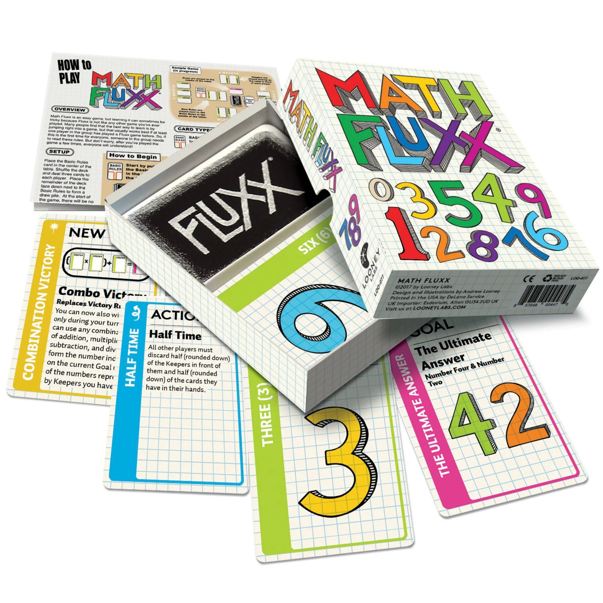 Looney Labs Math Fluxx 2.0 Card Game