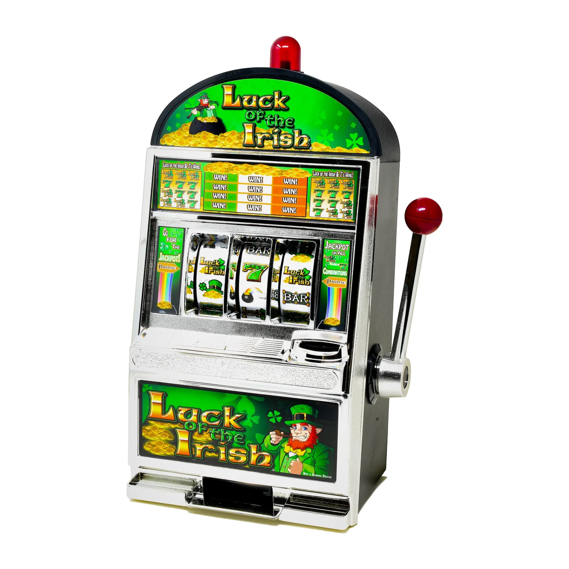 Luck of the Irish Slot Savings Bank - Whimsical Coin Collector
