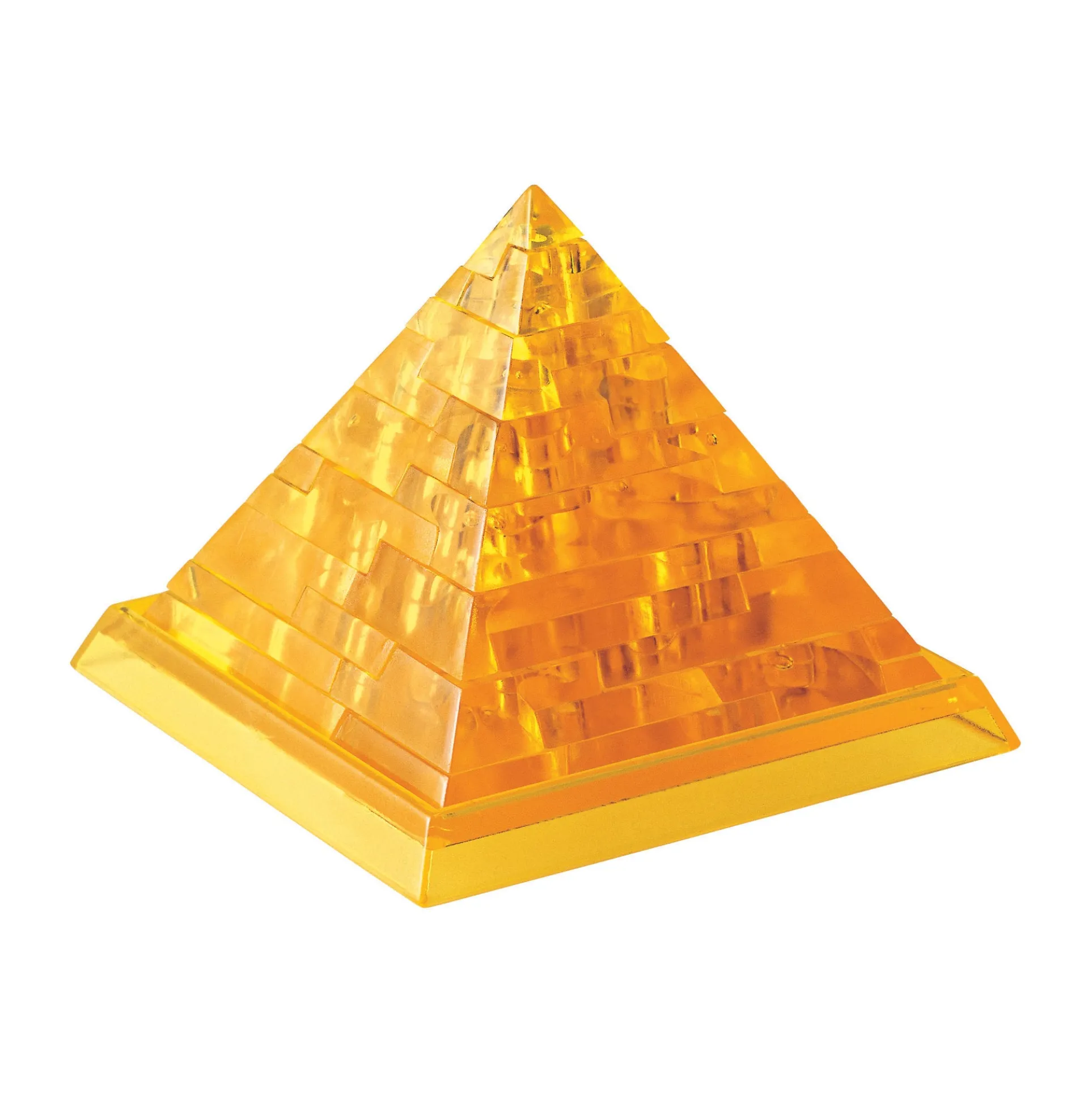 Lustrous Gold 3D Crystal Pyramid Puzzle - 38 Pieces