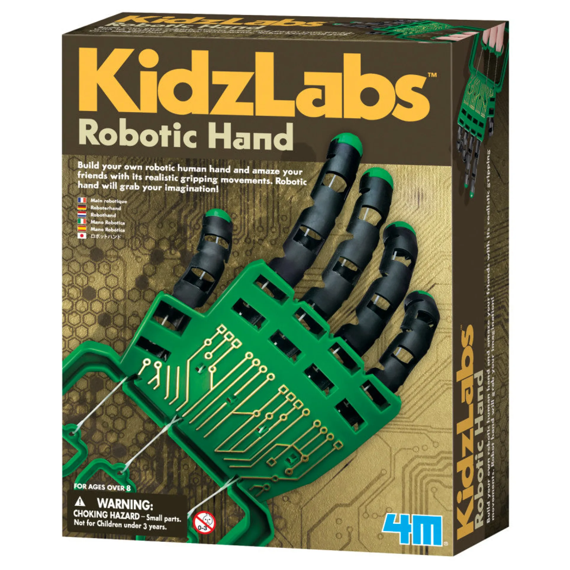 4M Kidzlabs Robotic Hand Kit - Interactive STEM Learning Toy for Kids & Teens