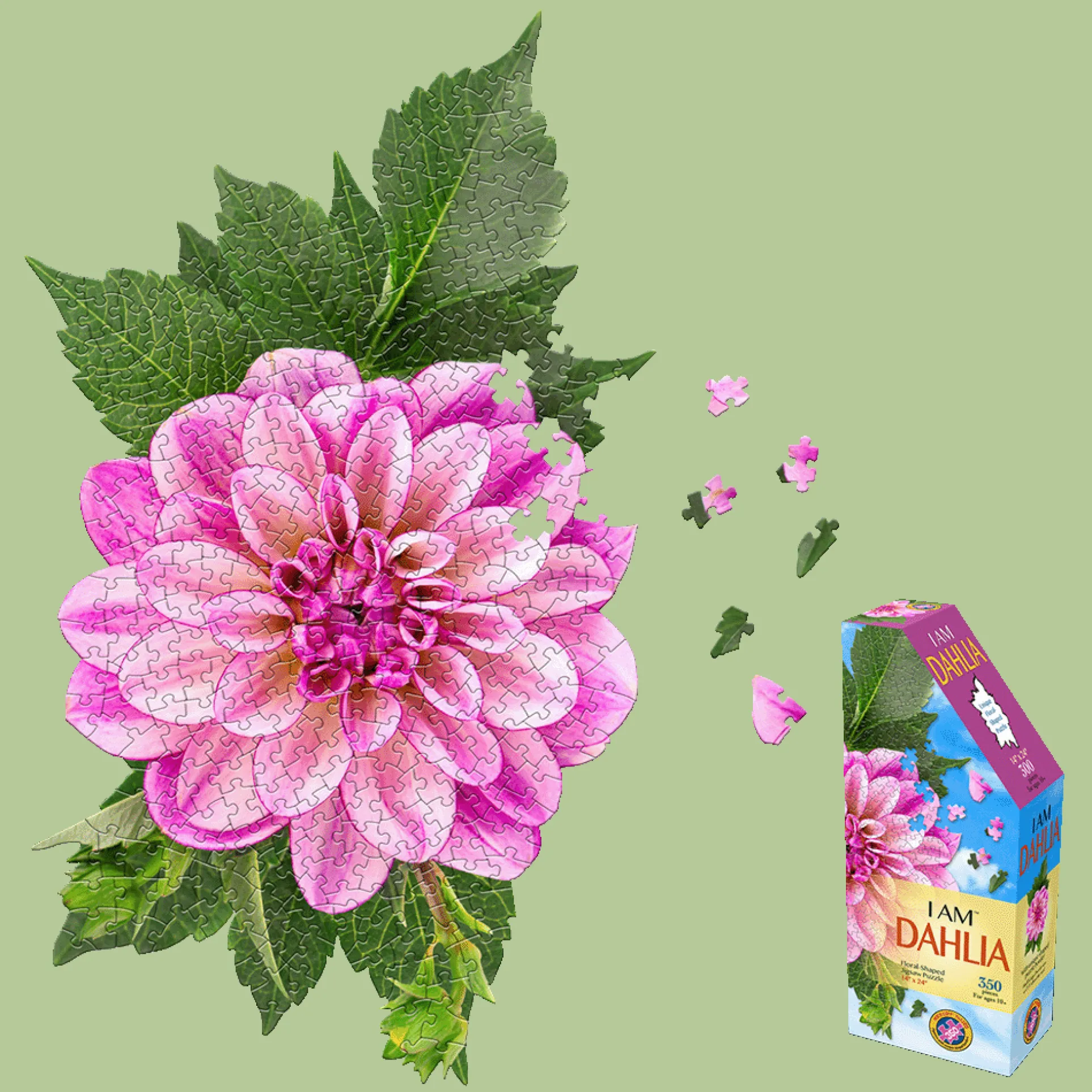 Madd Capp Floral Dahlia Jigsaw Puzzle - 350 pc