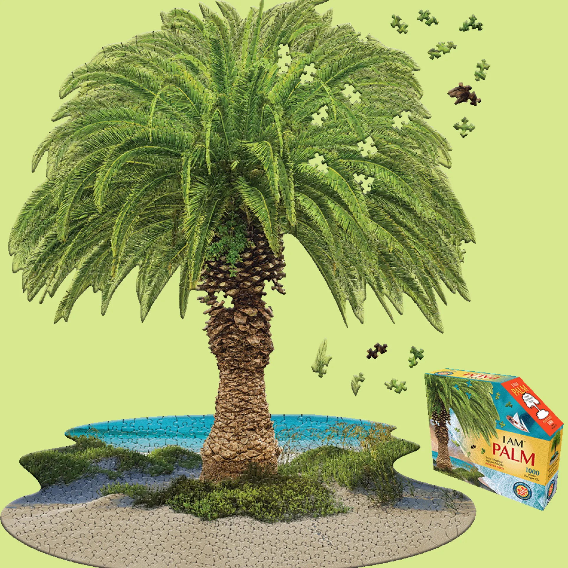 Madd Capp I AM PALM Tree-Shaped 1000-Piece Jigsaw Puzzle