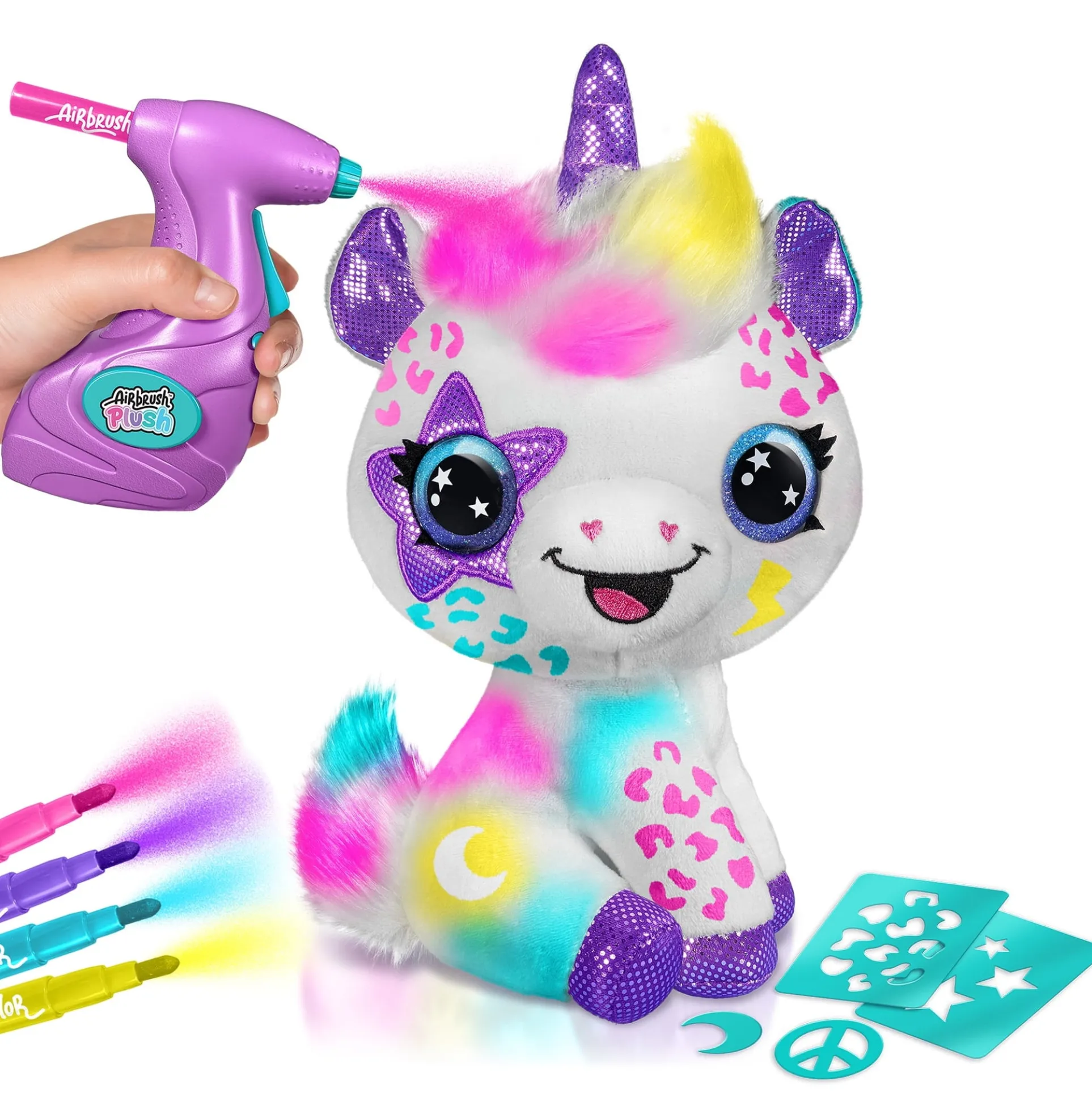 Magical Airbrush Plush Unicorn - Customizable Color Wonder
